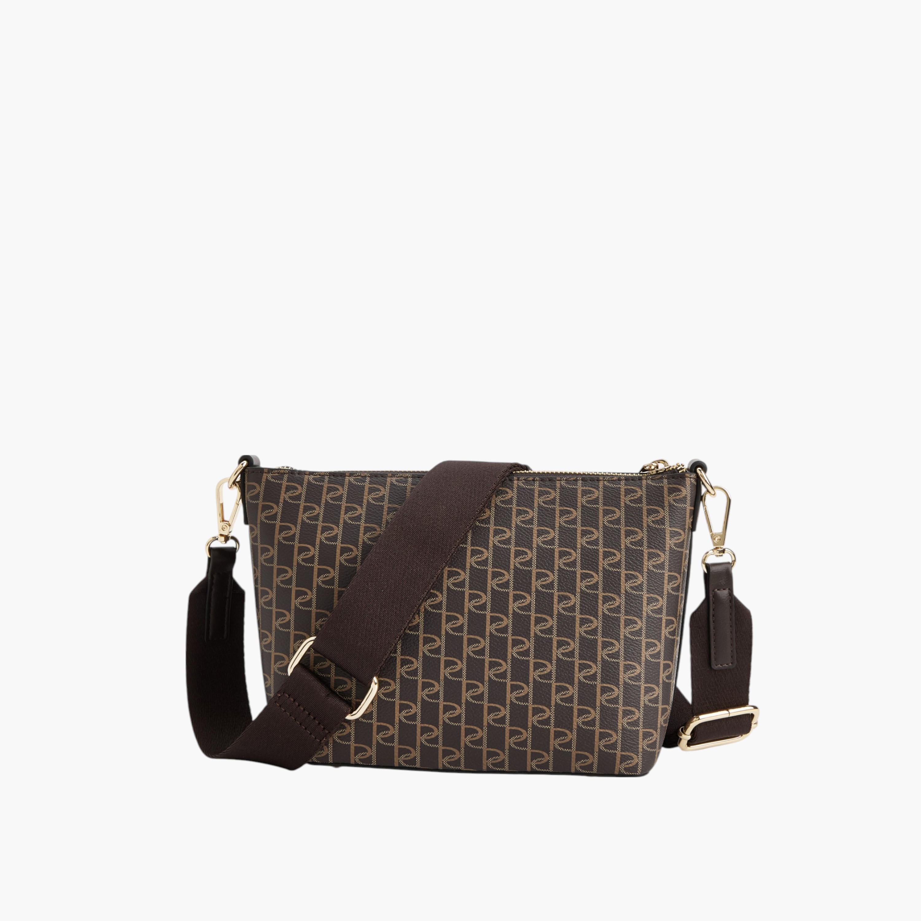 شنطة كروس بودي بطبعات مونوجرام وبحزام قابل للفصل وسحاب إغلاق من بابريكا-women-bagsandwallets-handbags-image-2