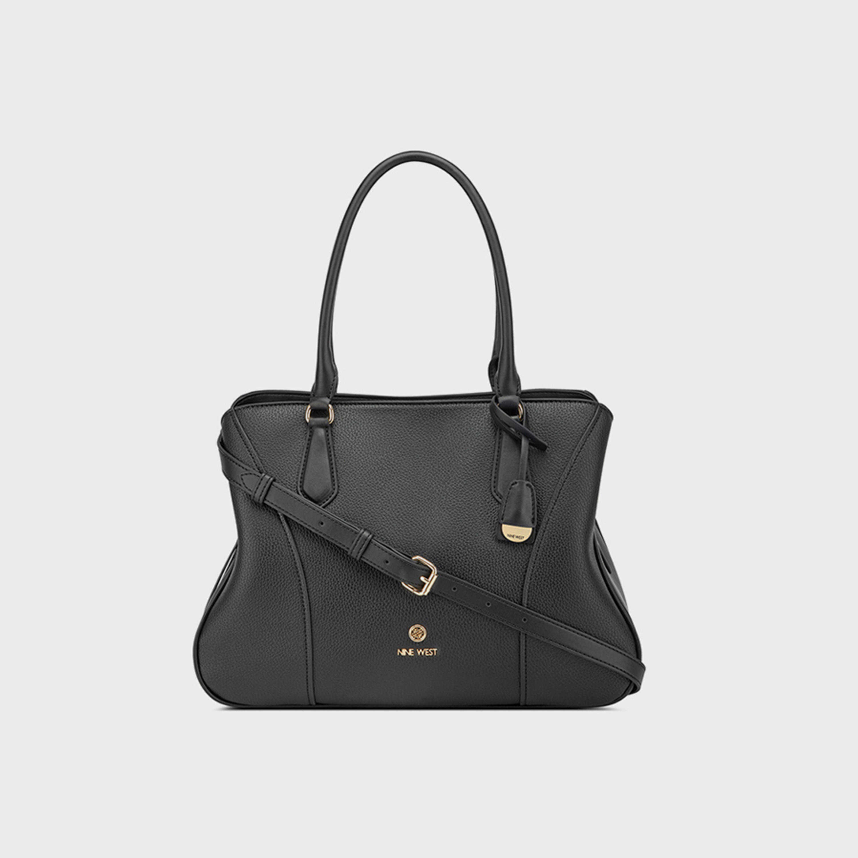 حقيبة ساتشيل بمقبض مزدوج من ناين ويست-women-bagsandwallets-handbags-image-1