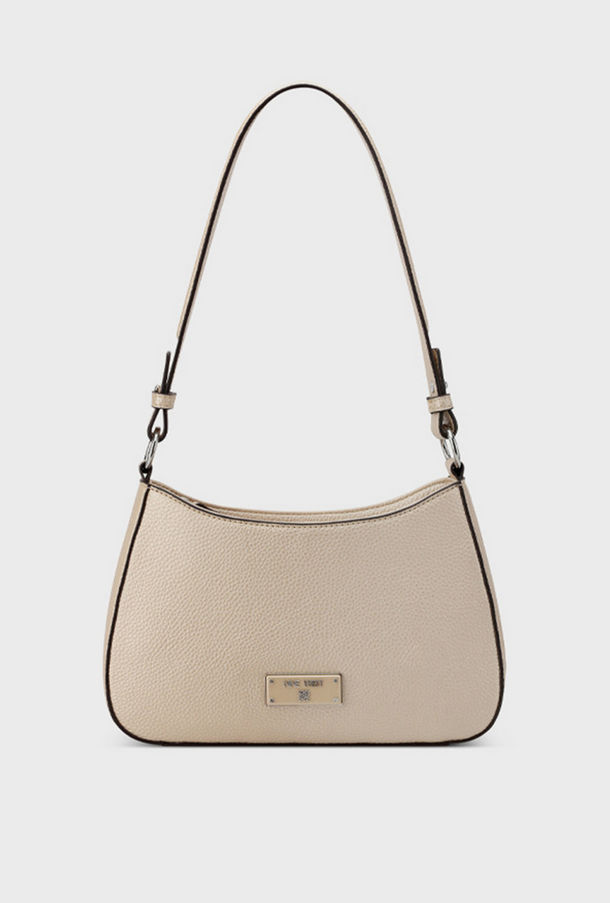 Nine West Textured Top Handle Shoulder Bag with Zipper Closure-women-image-1