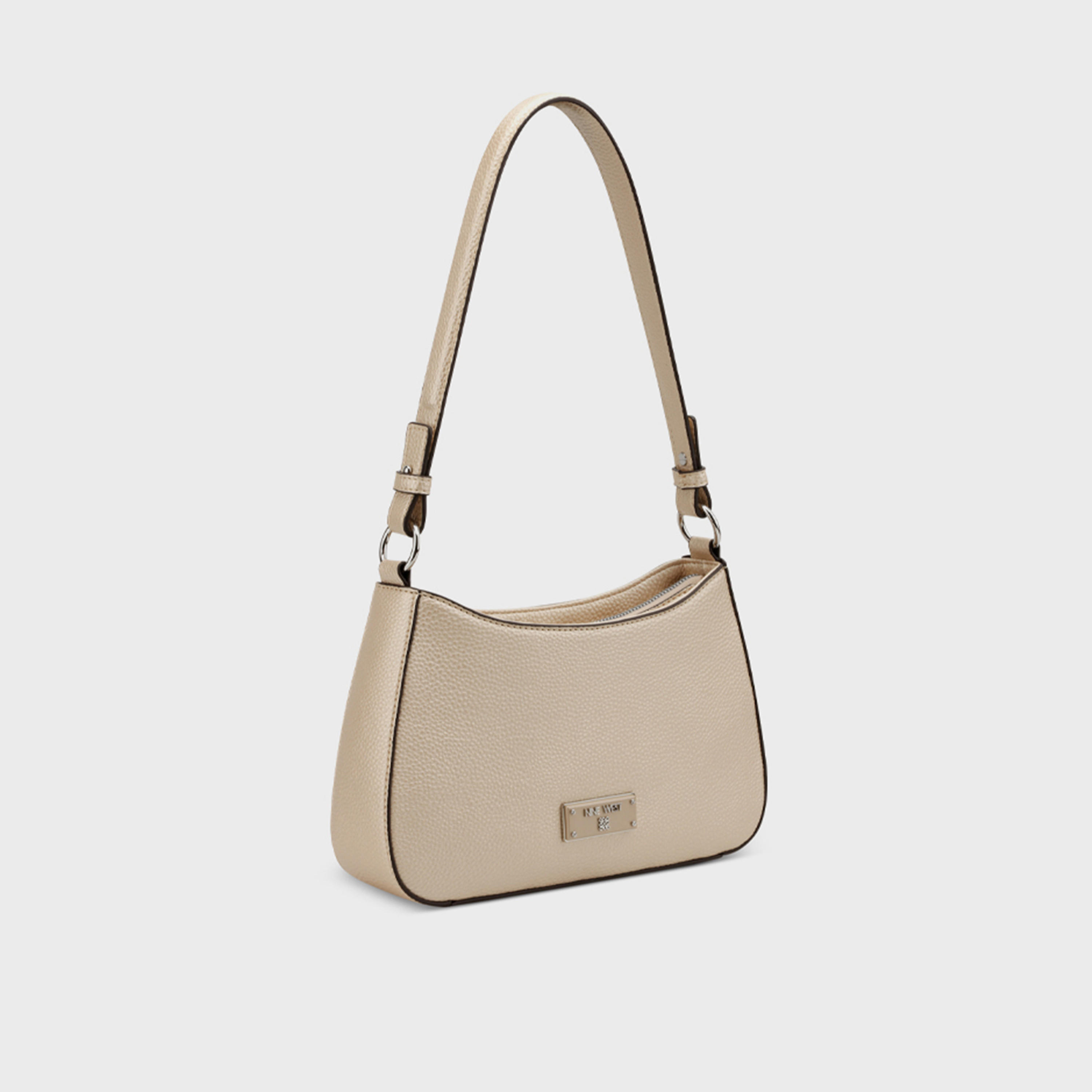 Nine West Textured Top Handle Shoulder Bag with Zipper Closure-women-bagsandwallets-handbags-image-3