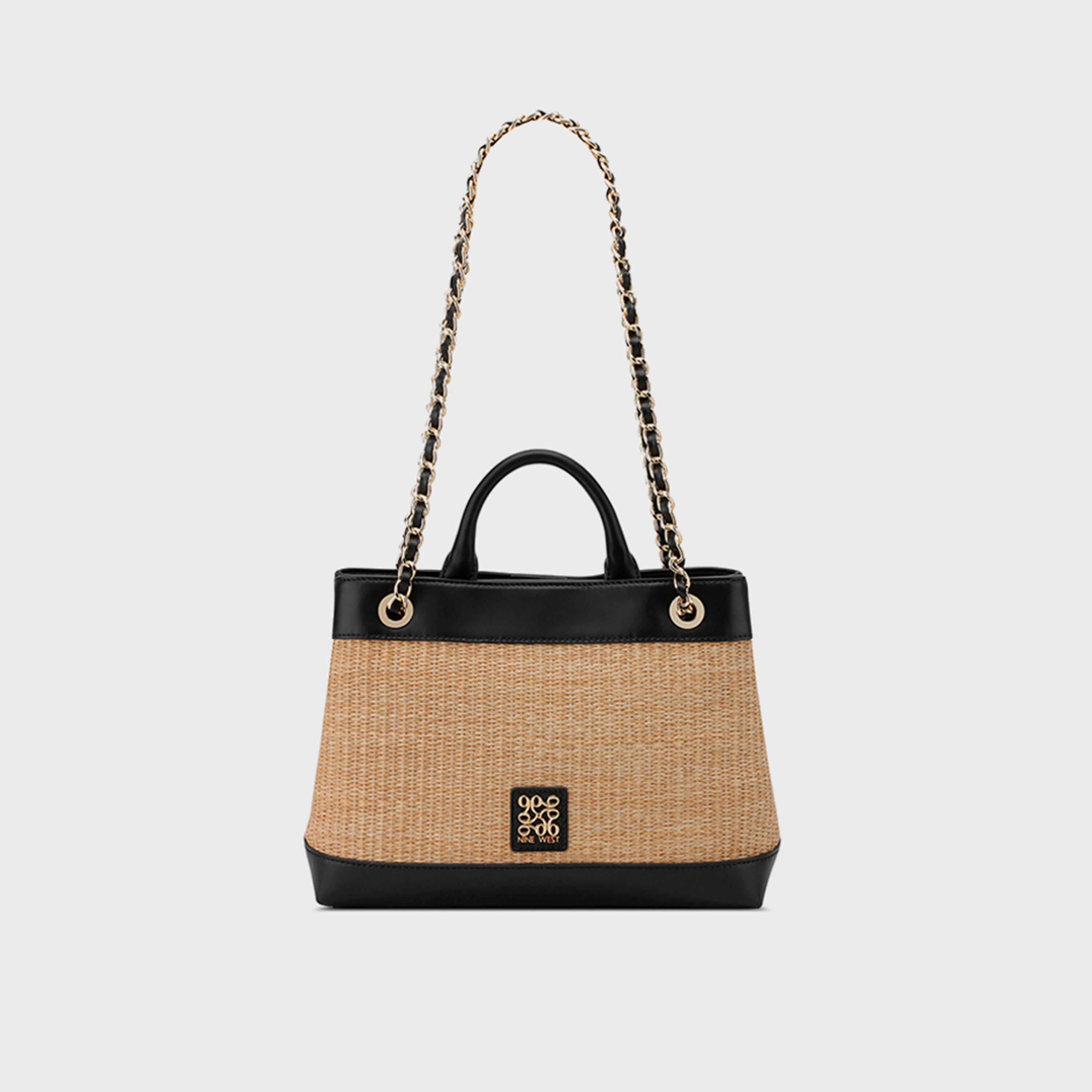 حقيبة كتف بمقبض مزدوج من ناين ويست-women-bagsandwallets-handbags-image-1