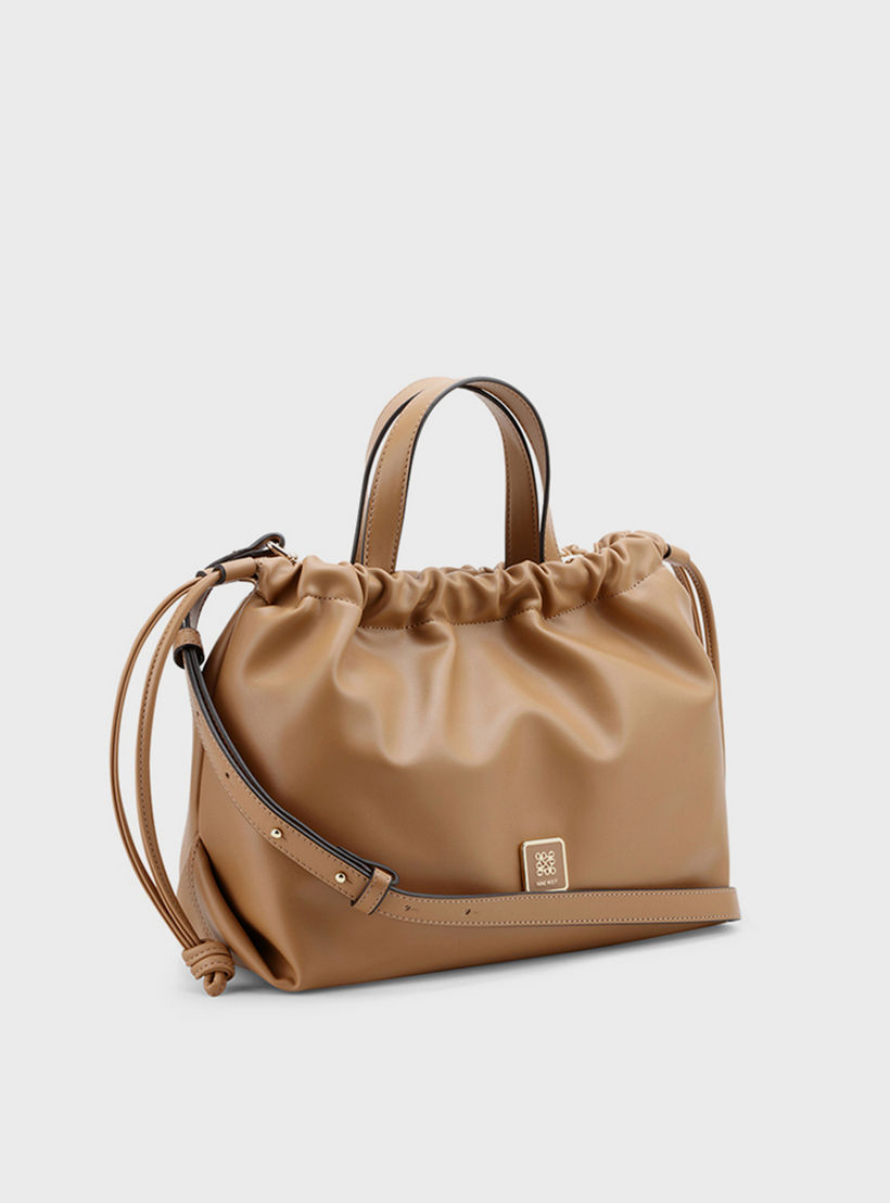 Nine West Double Handle Shoulder Bag with Drawstring Closure and Detachable Strap-women-bagsandwallets-handbags-image-3