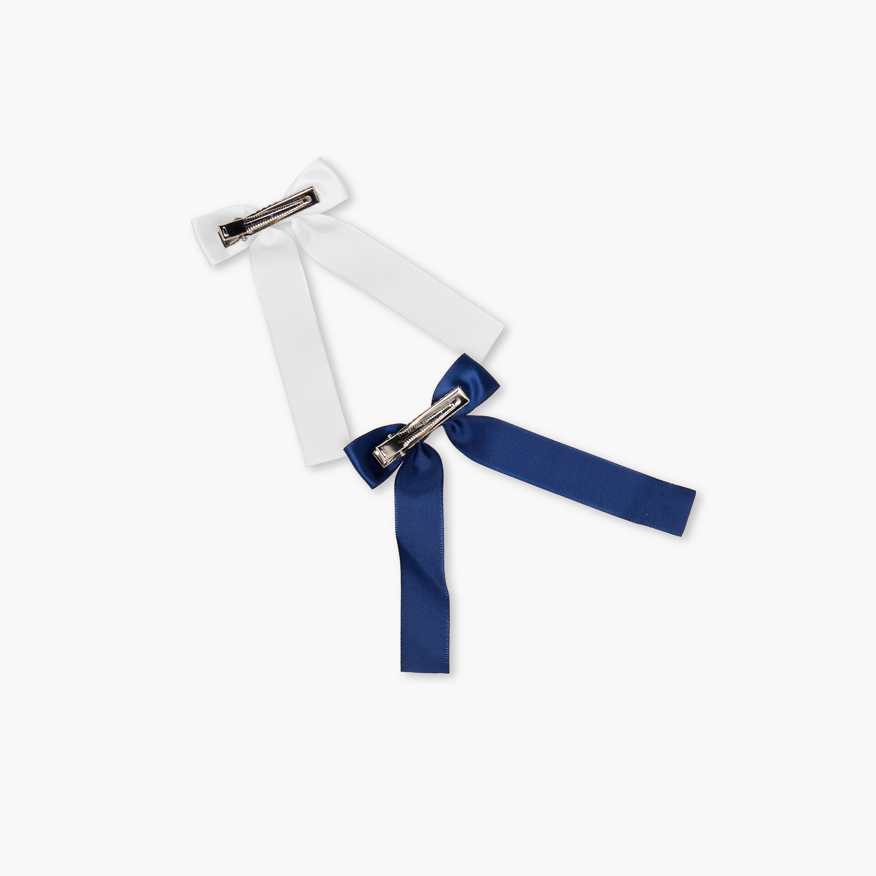 Solid Bow Hair Clip - Set of 2-women-hairaccessories-clips-image-2