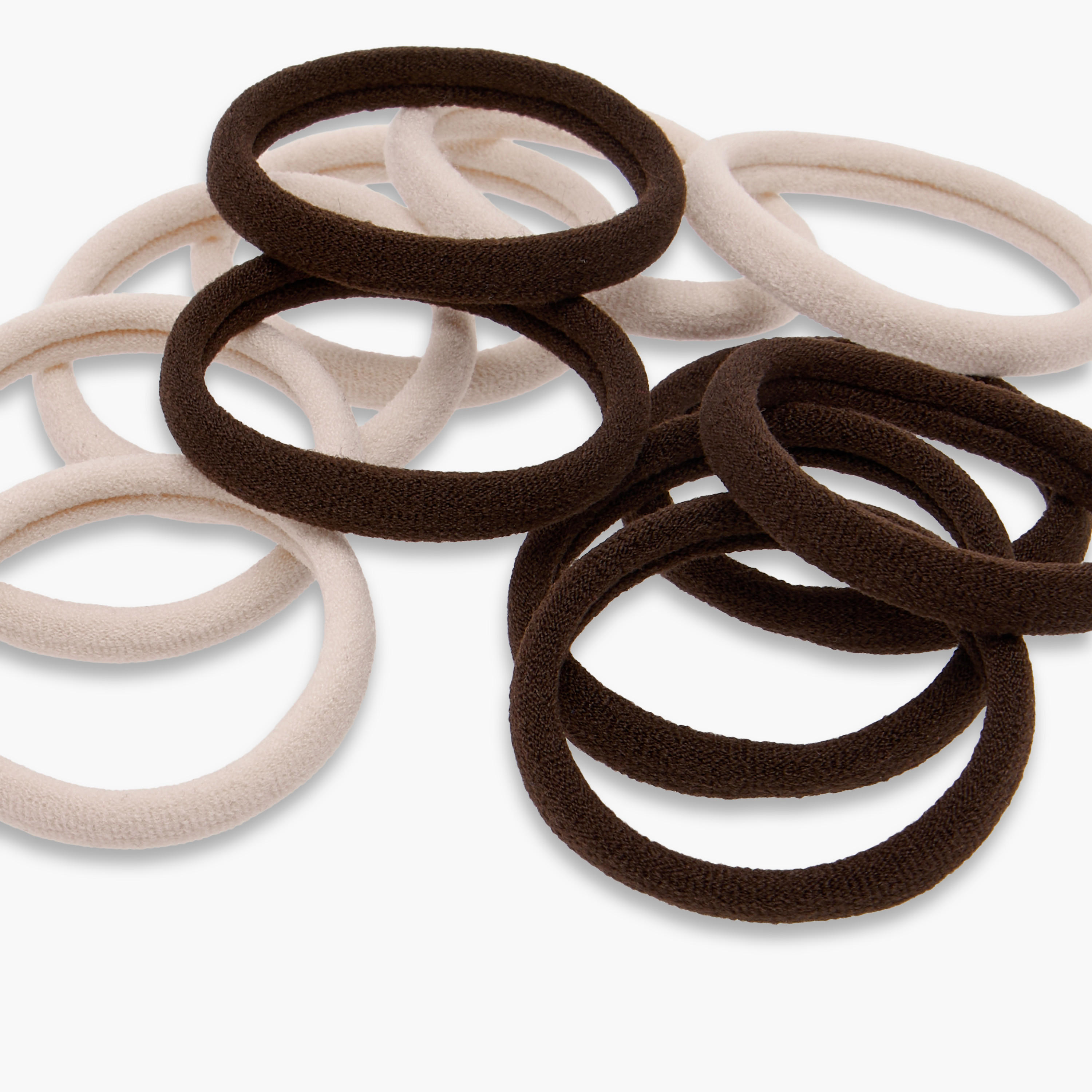 Solid Elasticated Hair Tie - Set of 24-women-hairaccessories-bands-image-3