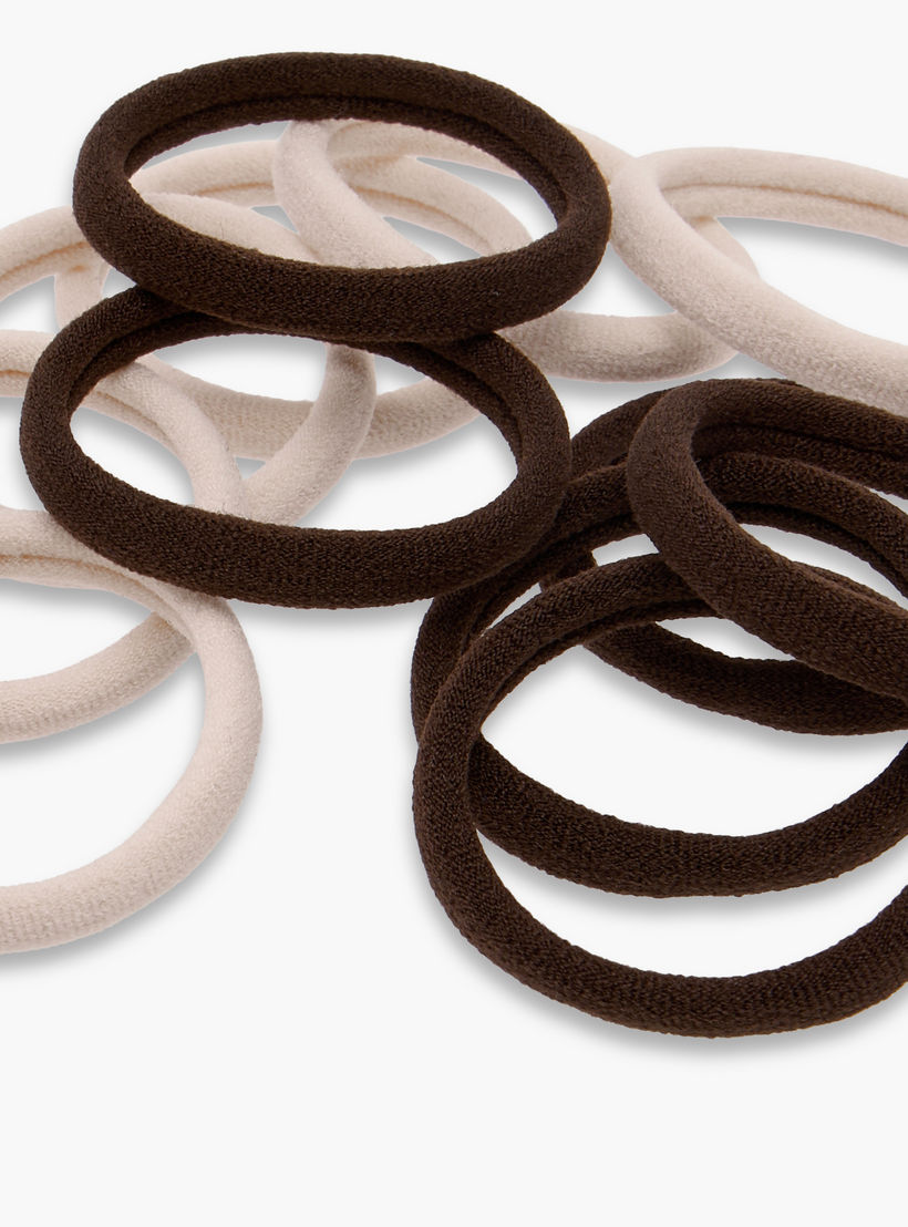 Solid Elasticated Hair Tie - Set of 24-women-hairaccessories-bands-image-3
