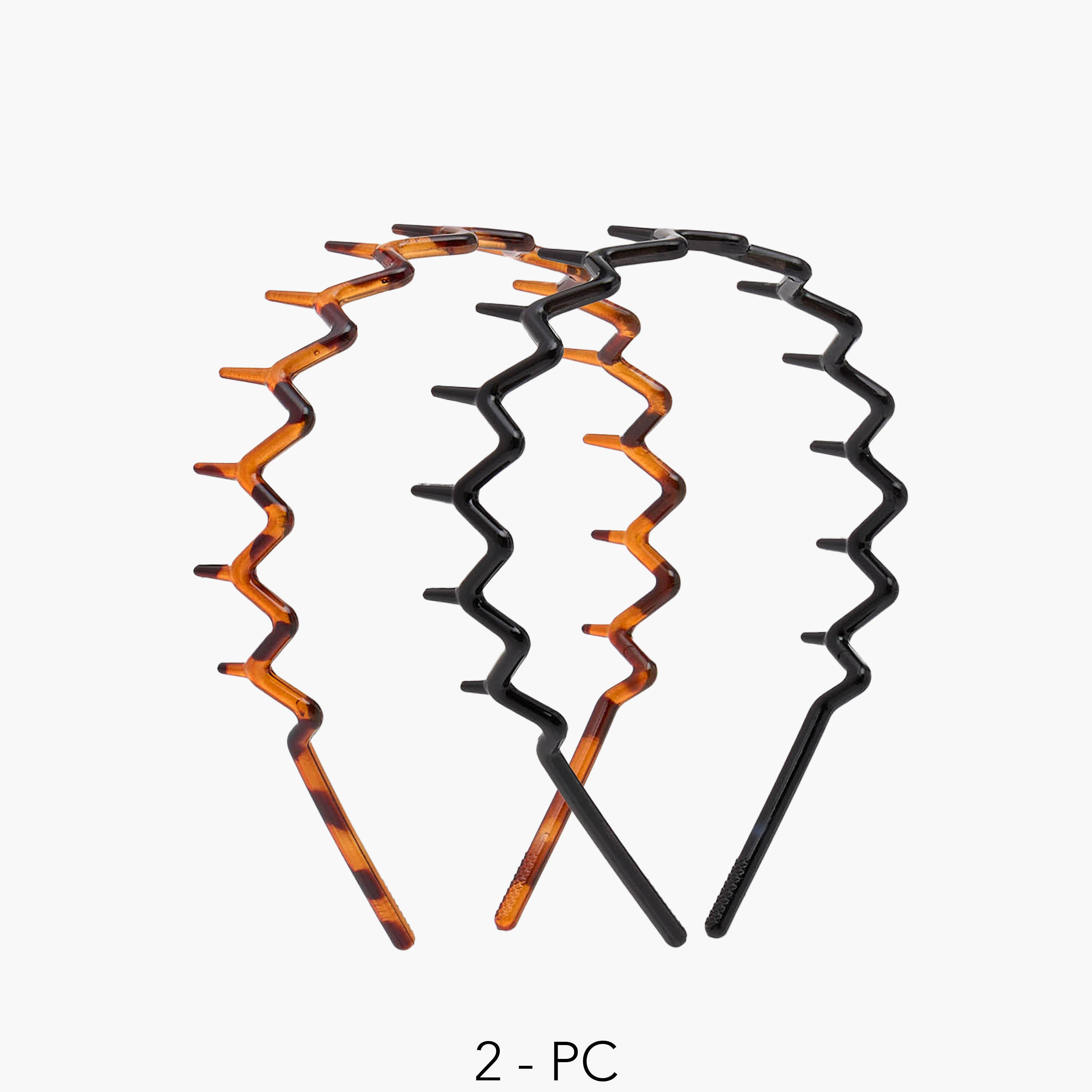 Assorted Zigzag Hairband - Set of 2-women-hairaccessories-bands-image-1