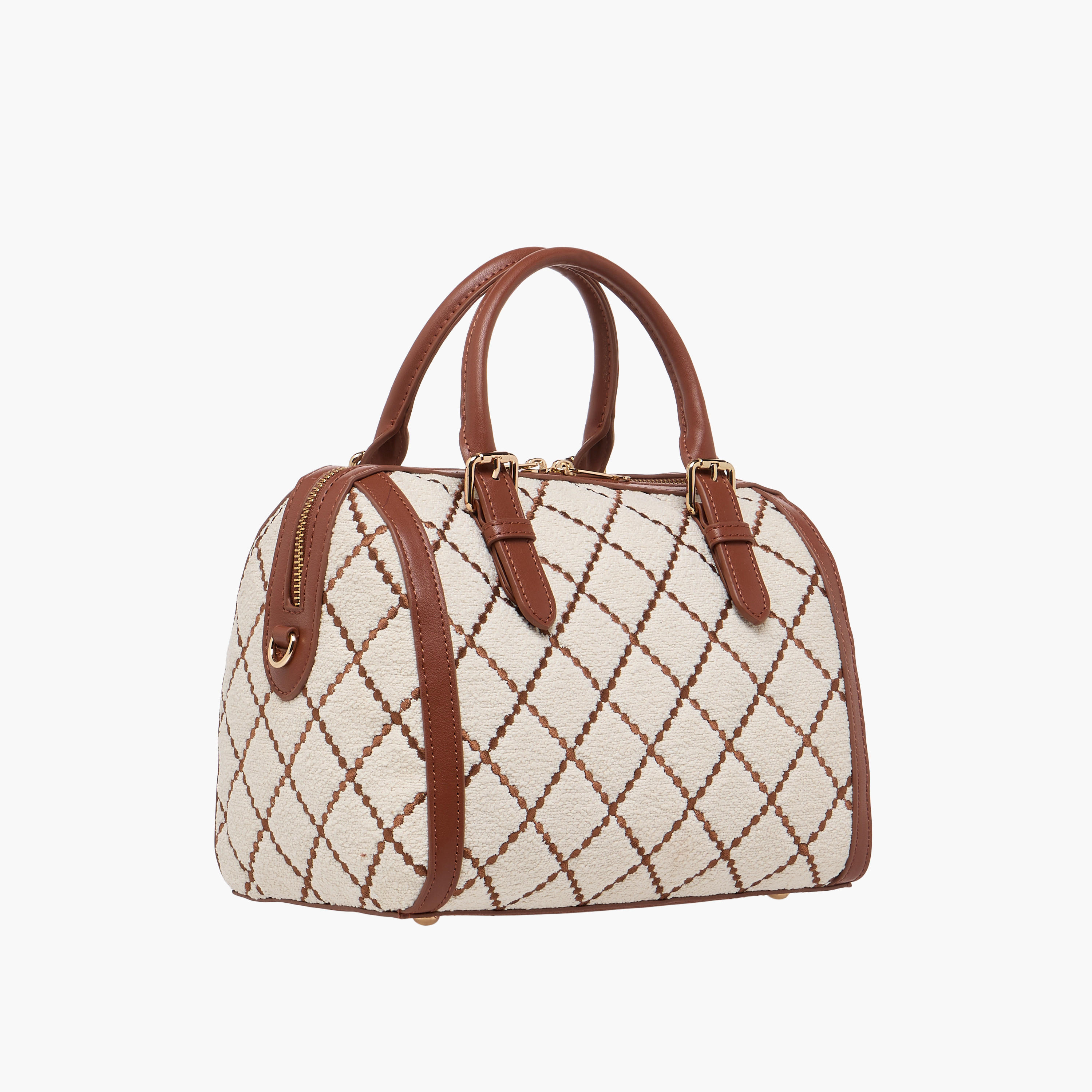 Paprika Quilted Tote Bag with Zip Closure-women-bagsandwallets-handbags-image-4