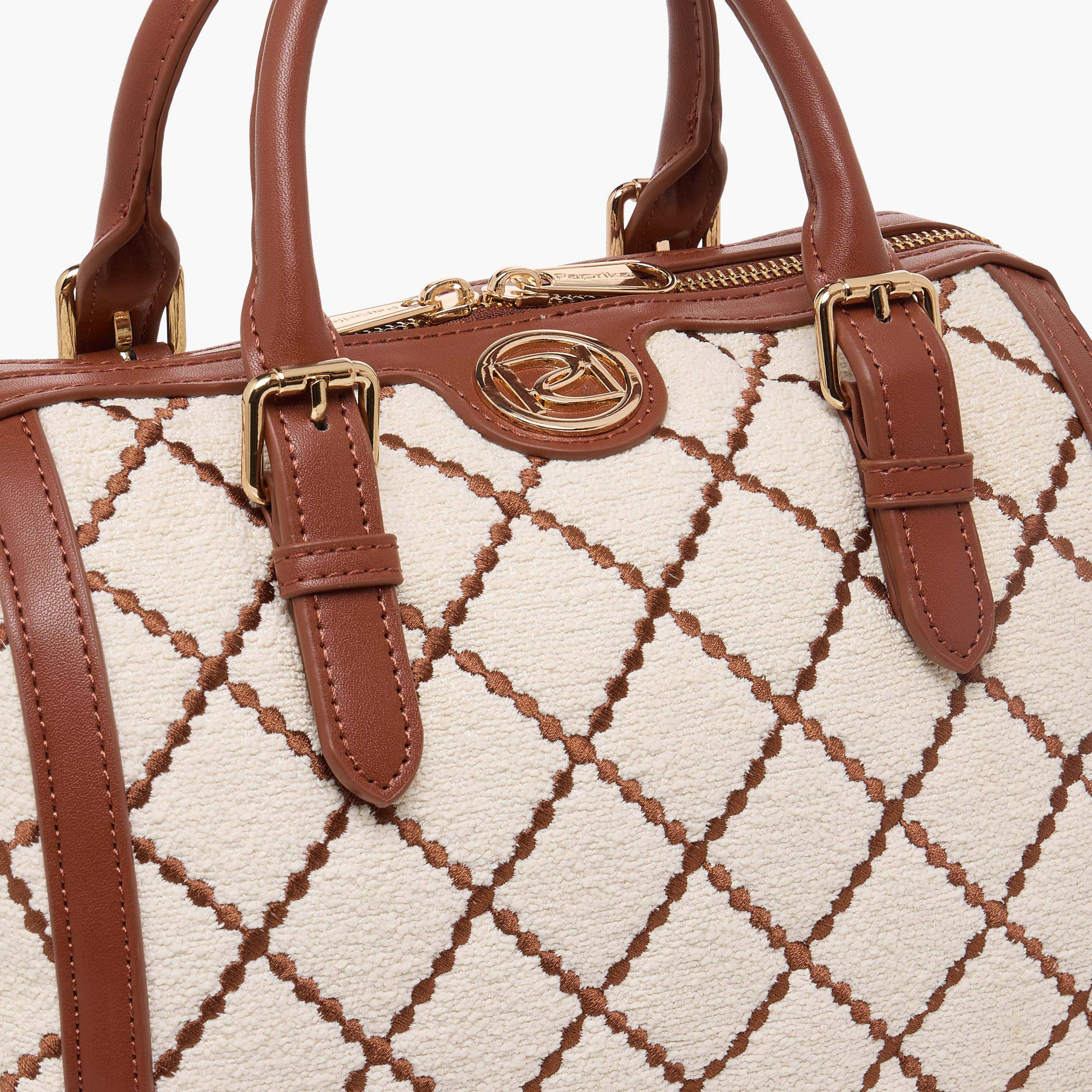 Paprika Quilted Tote Bag with Zip Closure-women-bagsandwallets-handbags-image-5