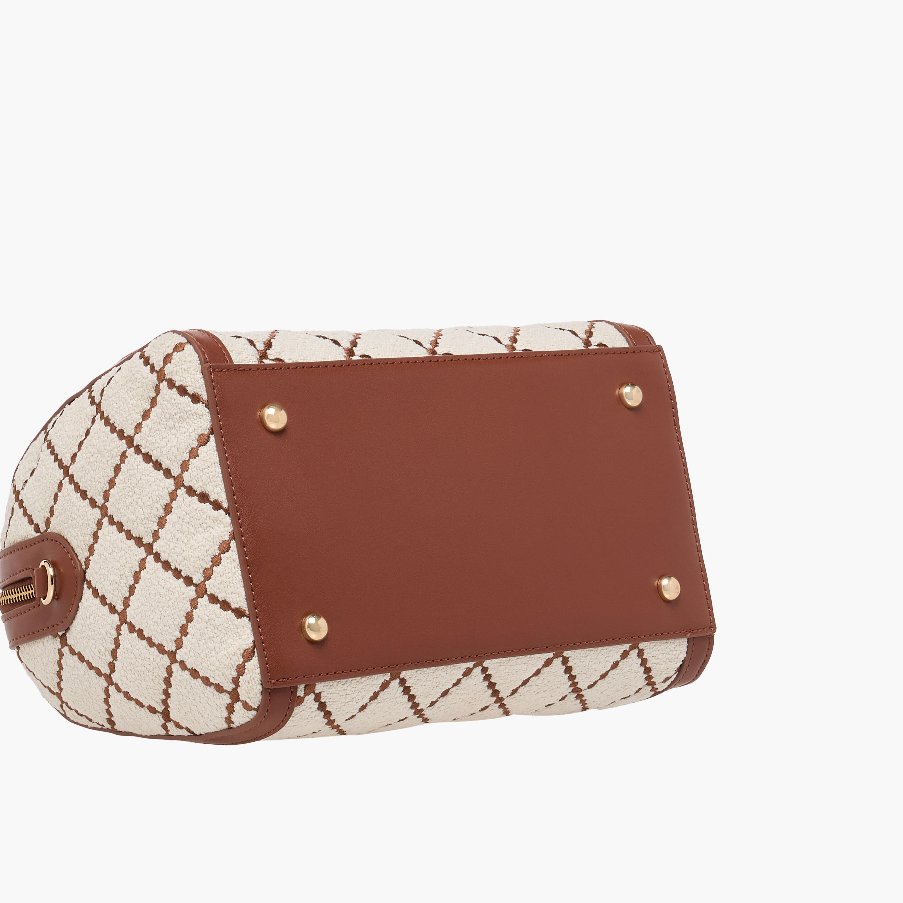 Paprika Quilted Tote Bag with Zip Closure-women-bagsandwallets-handbags-image-7