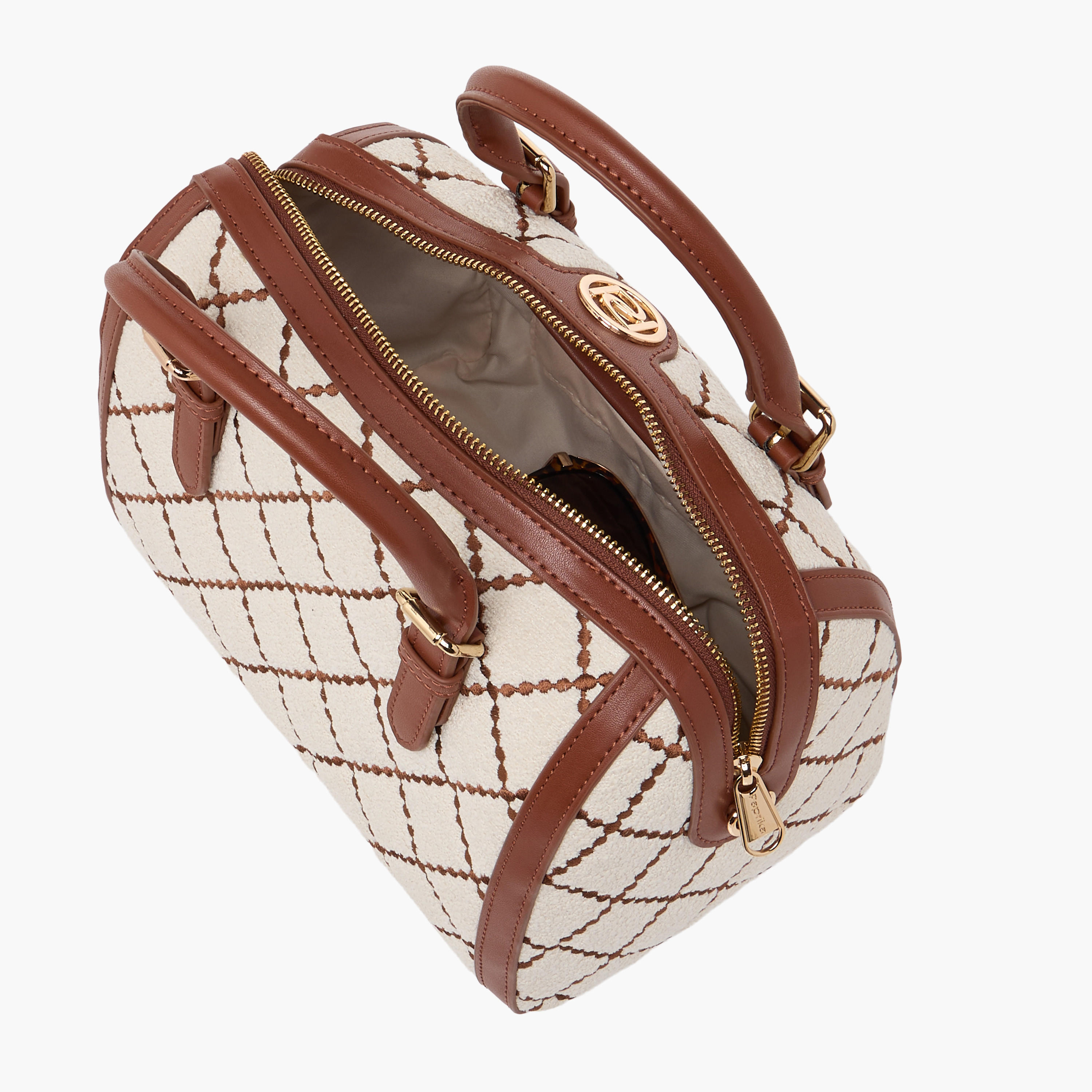 Paprika Quilted Tote Bag with Zip Closure-women-bagsandwallets-handbags-image-9