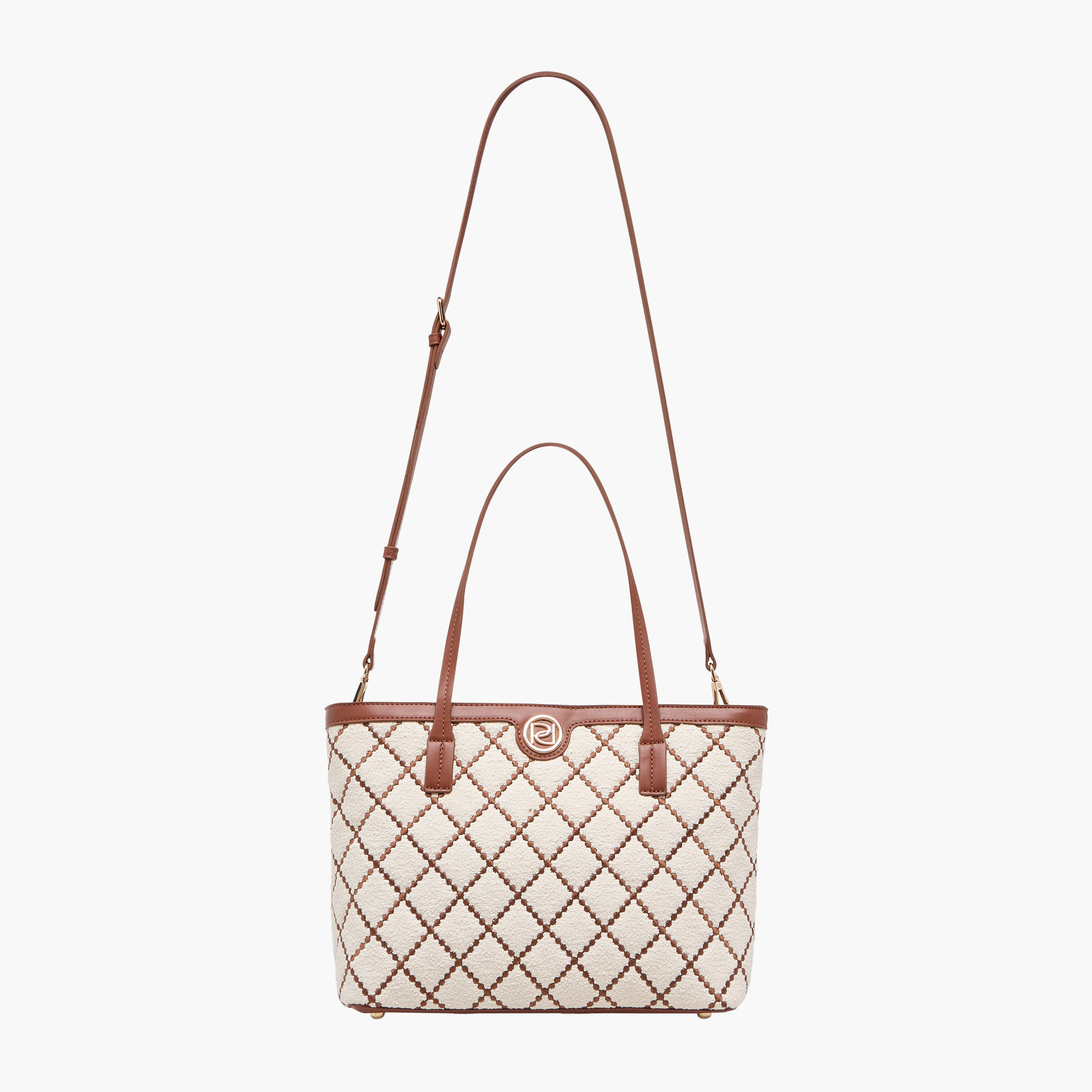 Paprika Embroidered Tote Bag with Detachable Strap and Zip Closure-women-bagsandwallets-handbags-image-3