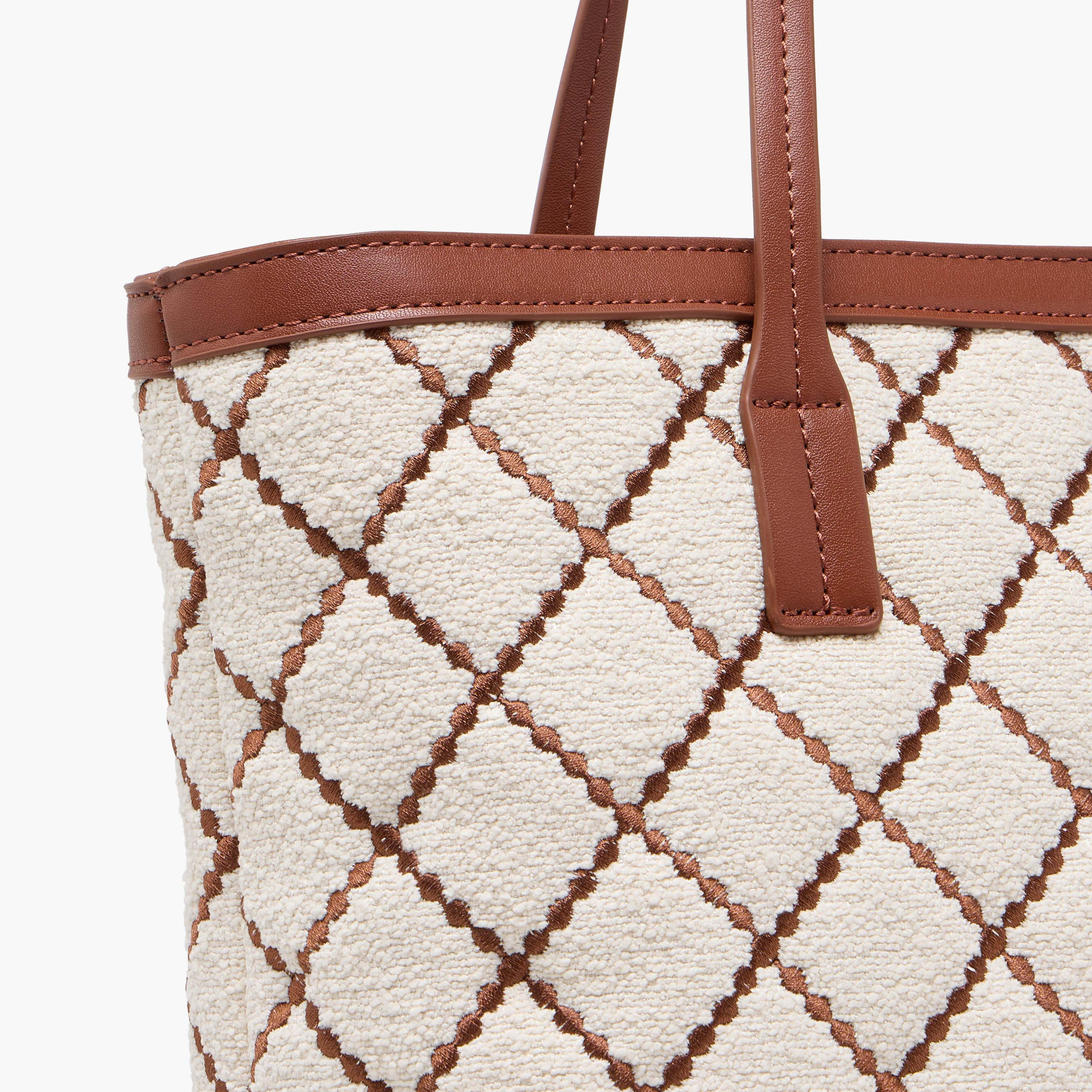 Paprika Embroidered Tote Bag with Detachable Strap and Zip Closure-women-bagsandwallets-handbags-image-6