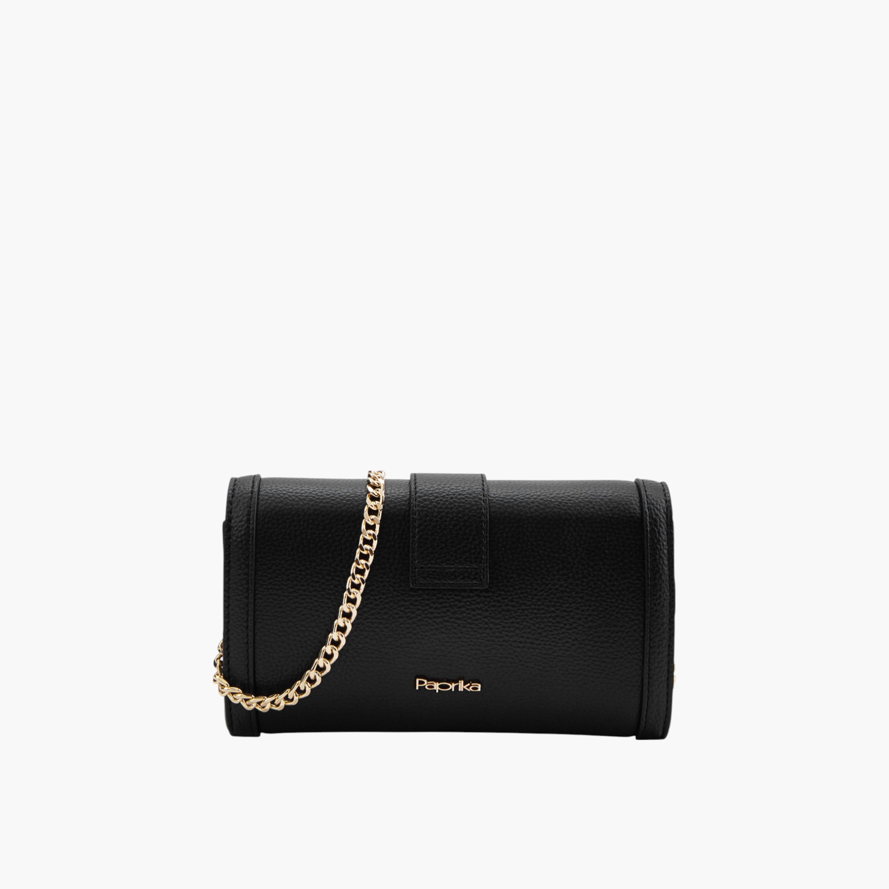 Paprika Textured Crossbody Bag with Chain Strap and Magnetic Button Closure-women-bagsandwallets-handbags-image-2