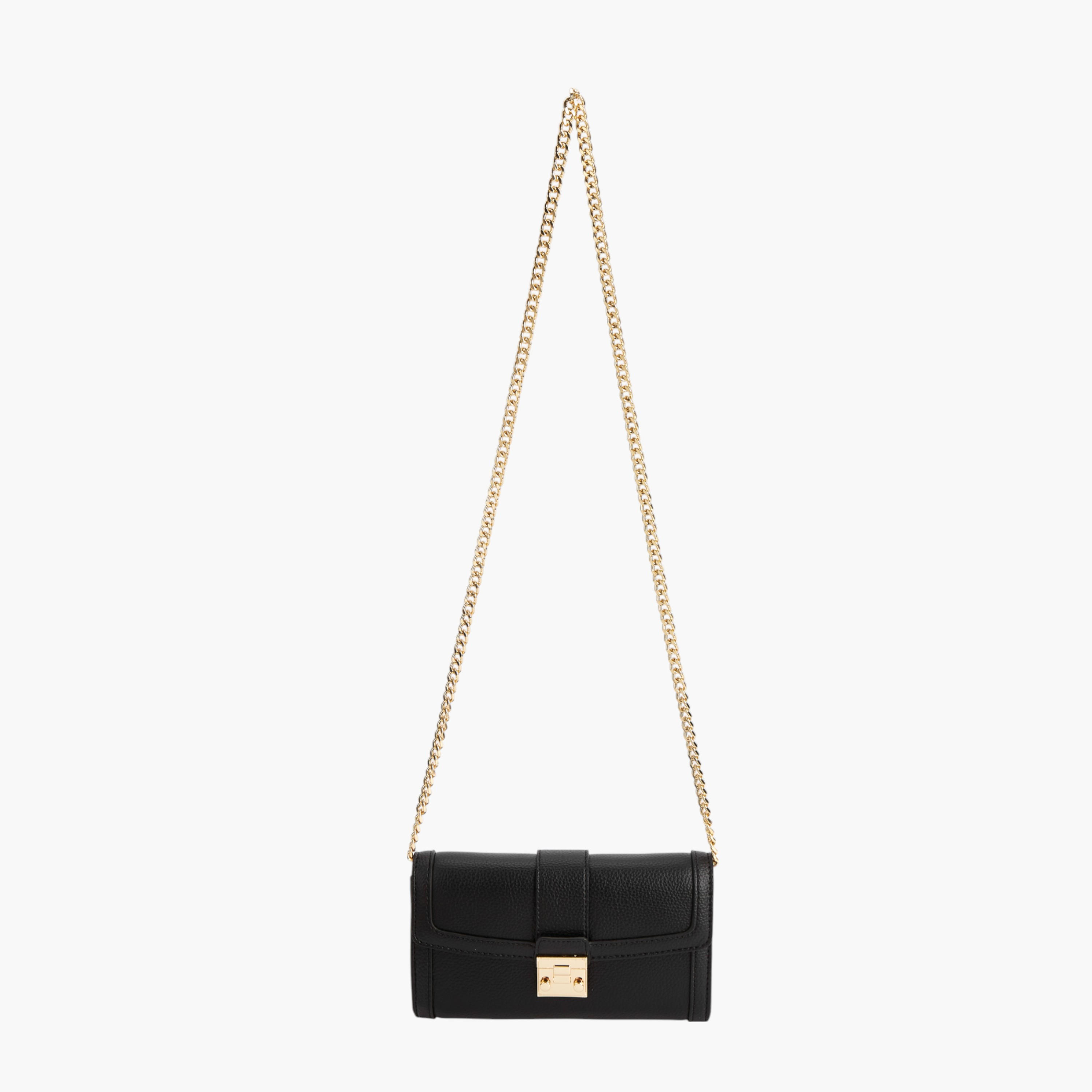 Paprika Textured Crossbody Bag with Chain Strap and Magnetic Button Closure-women-bagsandwallets-handbags-image-4