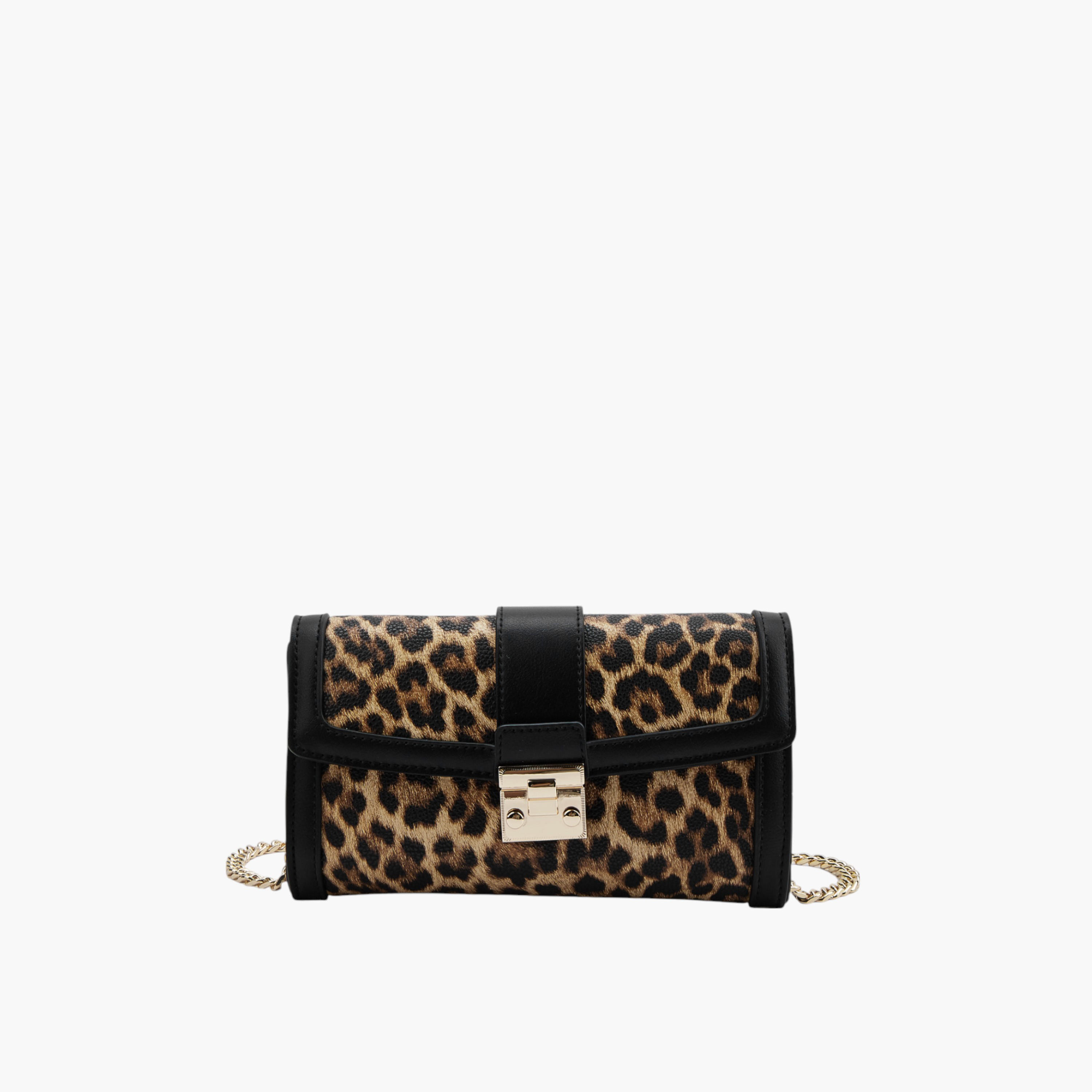 شنطة كروس بودي بطبعات حيوانات وبحزام سلسلة وقفل مغناطيسي من بابريكا-women-bagsandwallets-handbags-image-1