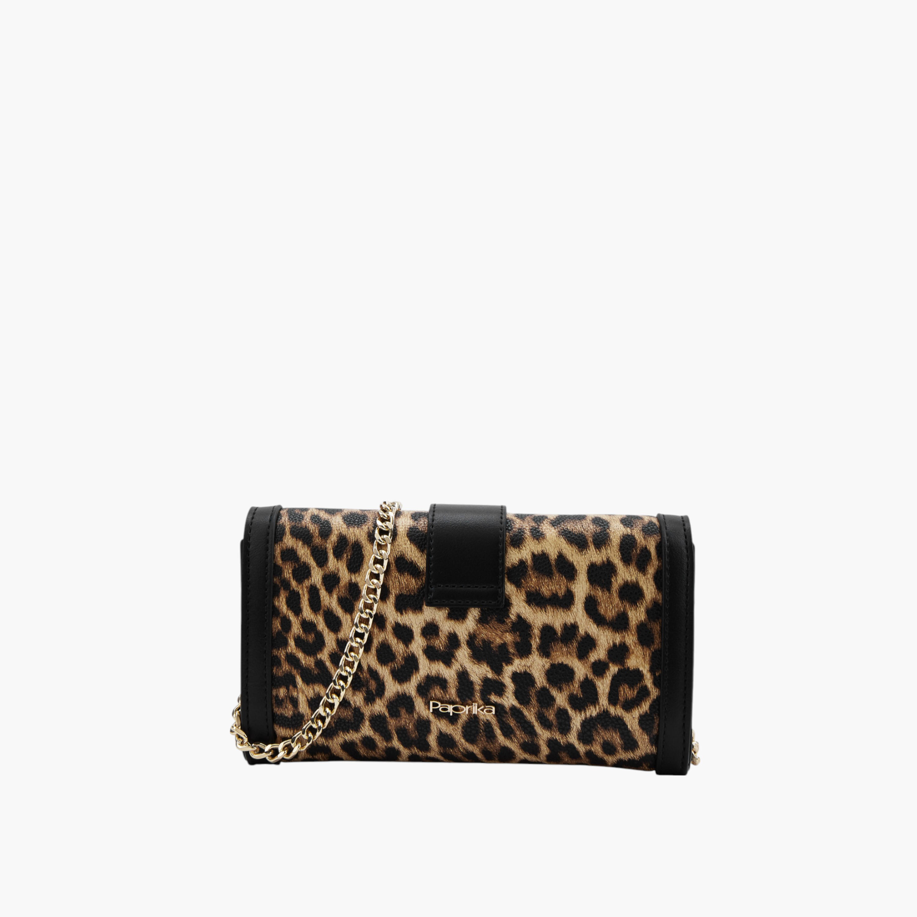 شنطة كروس بودي بطبعات حيوانات وبحزام سلسلة وقفل مغناطيسي من بابريكا-women-bagsandwallets-handbags-image-2