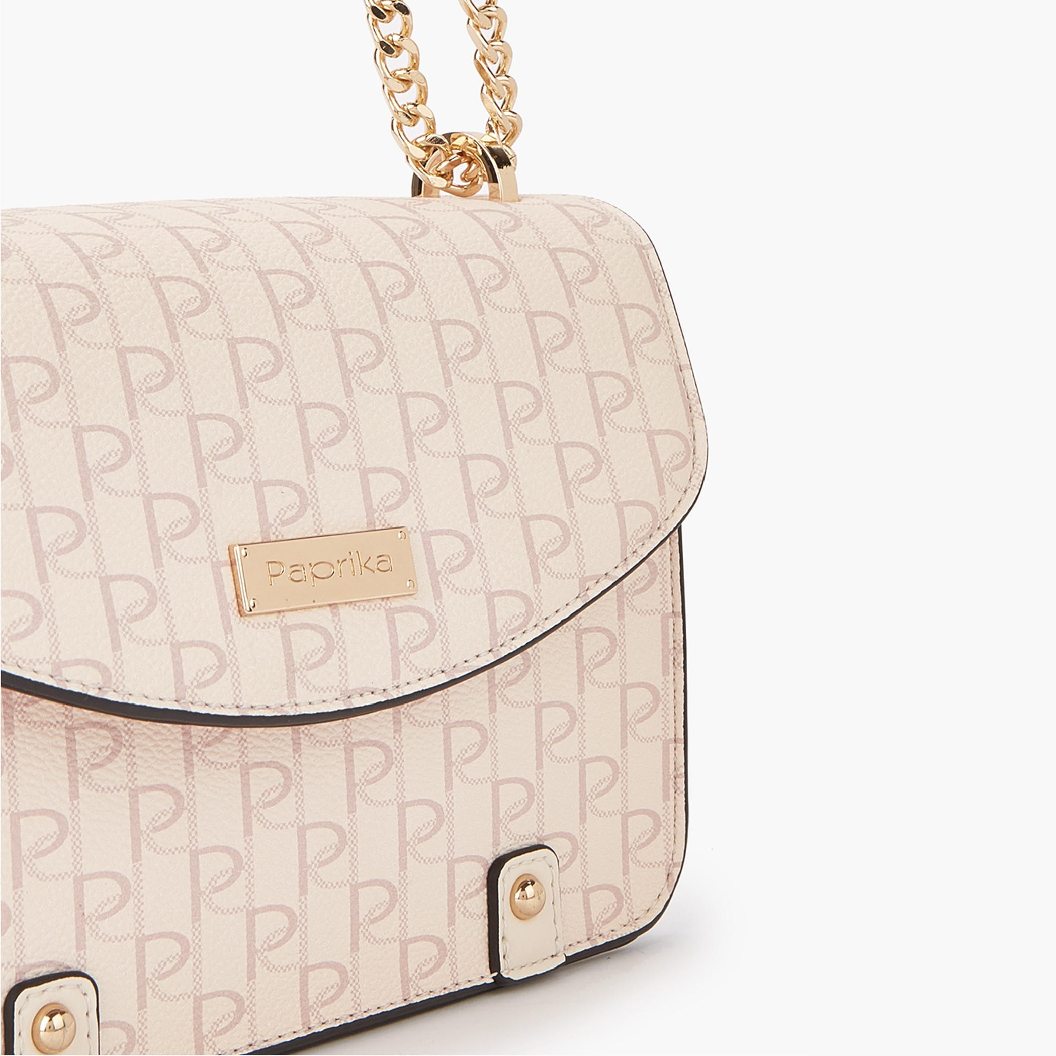 Paprika Monogram Print Crossbody Bag with Button Closure-women-bagsandwallets-handbags-image-3