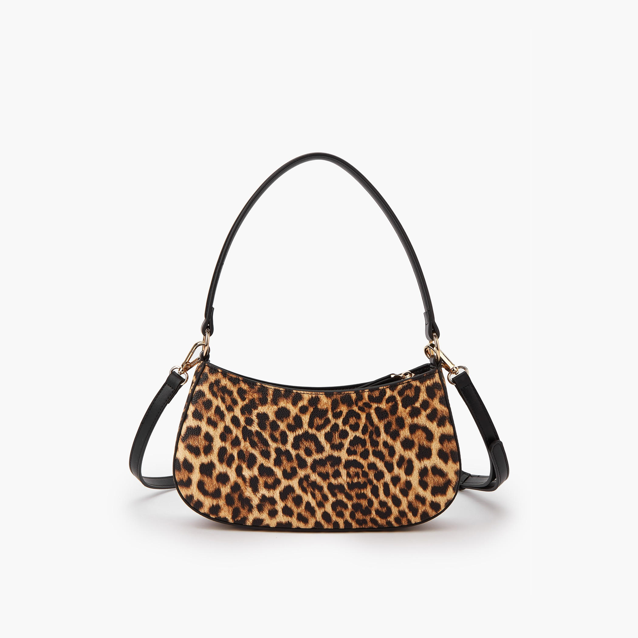 Paprika Solid Shoulder Bag with Detachable Strap and Zip Closure-women-bagsandwallets-handbags-image-4
