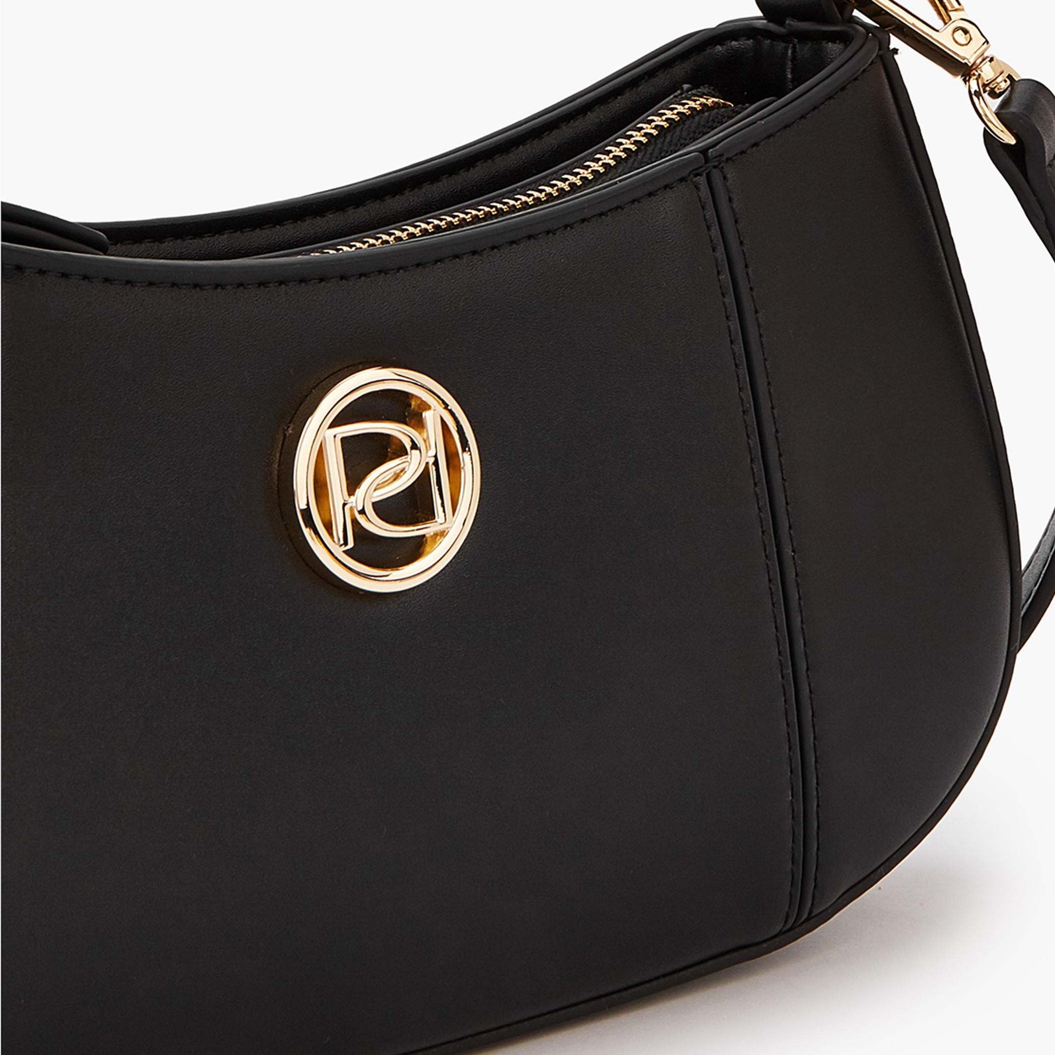 Paprika Solid Shoulder Bag with Detachable Strap and Zip Closure-women-bagsandwallets-handbags-image-4