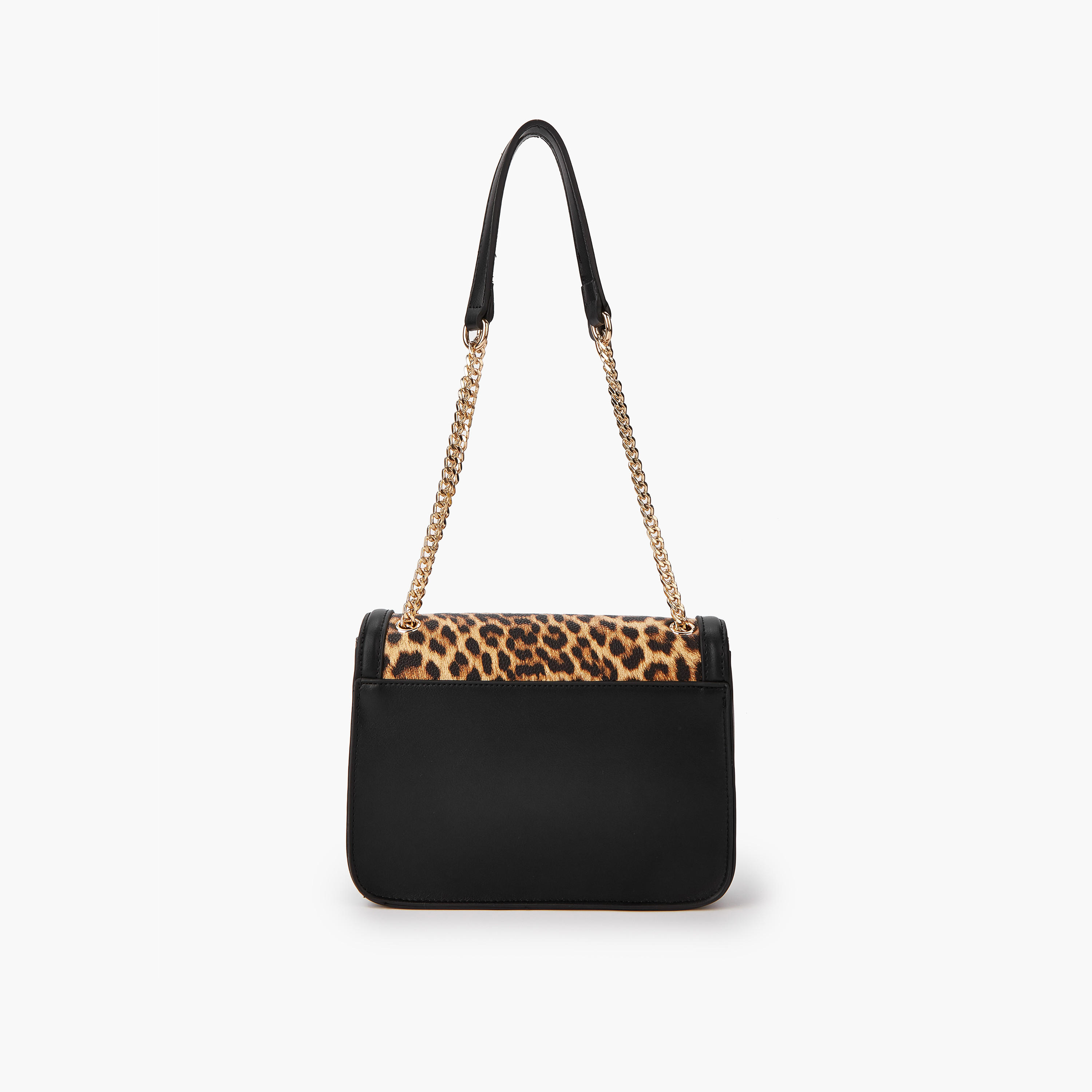 Paprika Animal Print Crossbody Bag with Chain Strap and Flap Closure-women-bagsandwallets-handbags-image-2