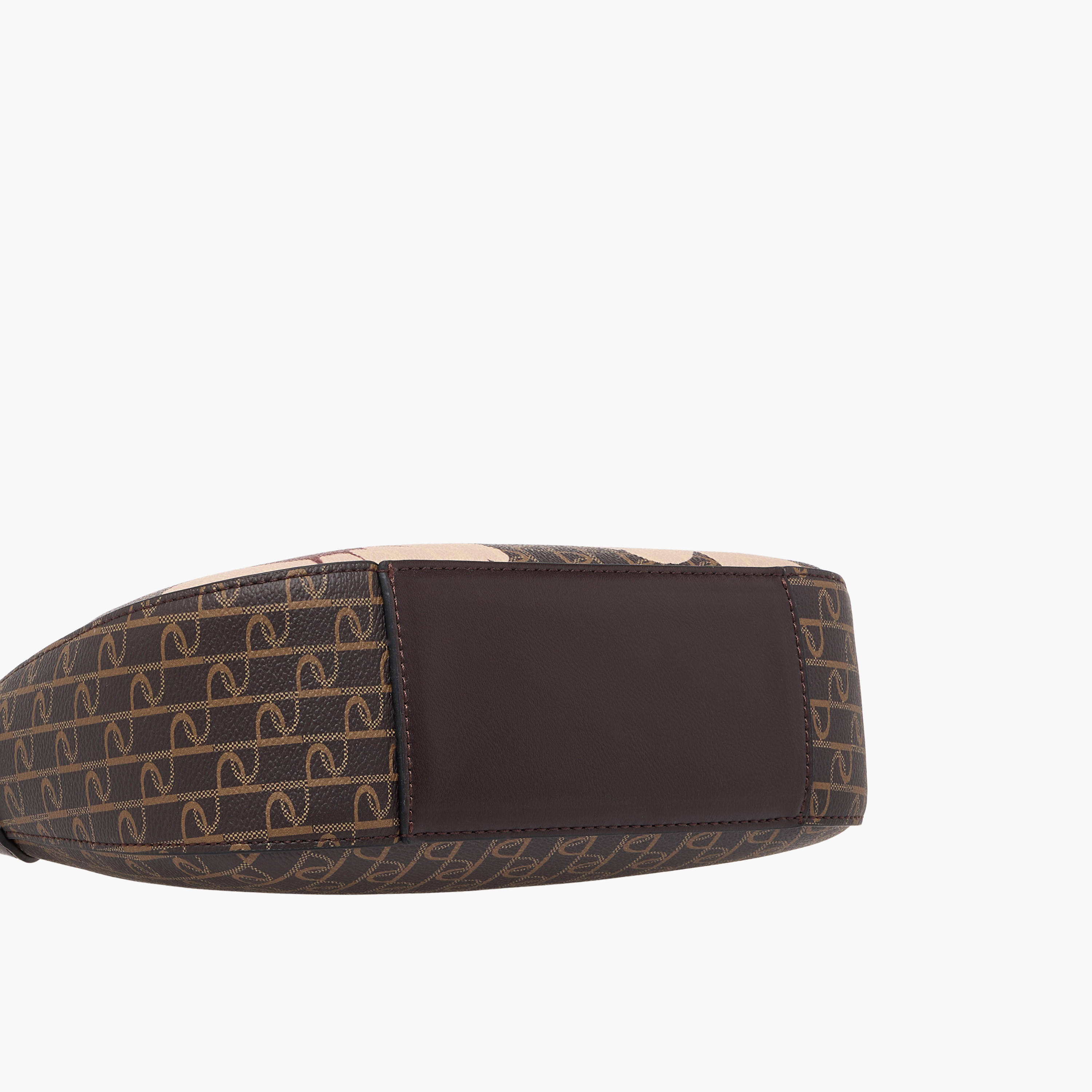 Paprika Monogram Print Shoulder Bag with Zip Closure-women-bagsandwallets-handbags-image-7