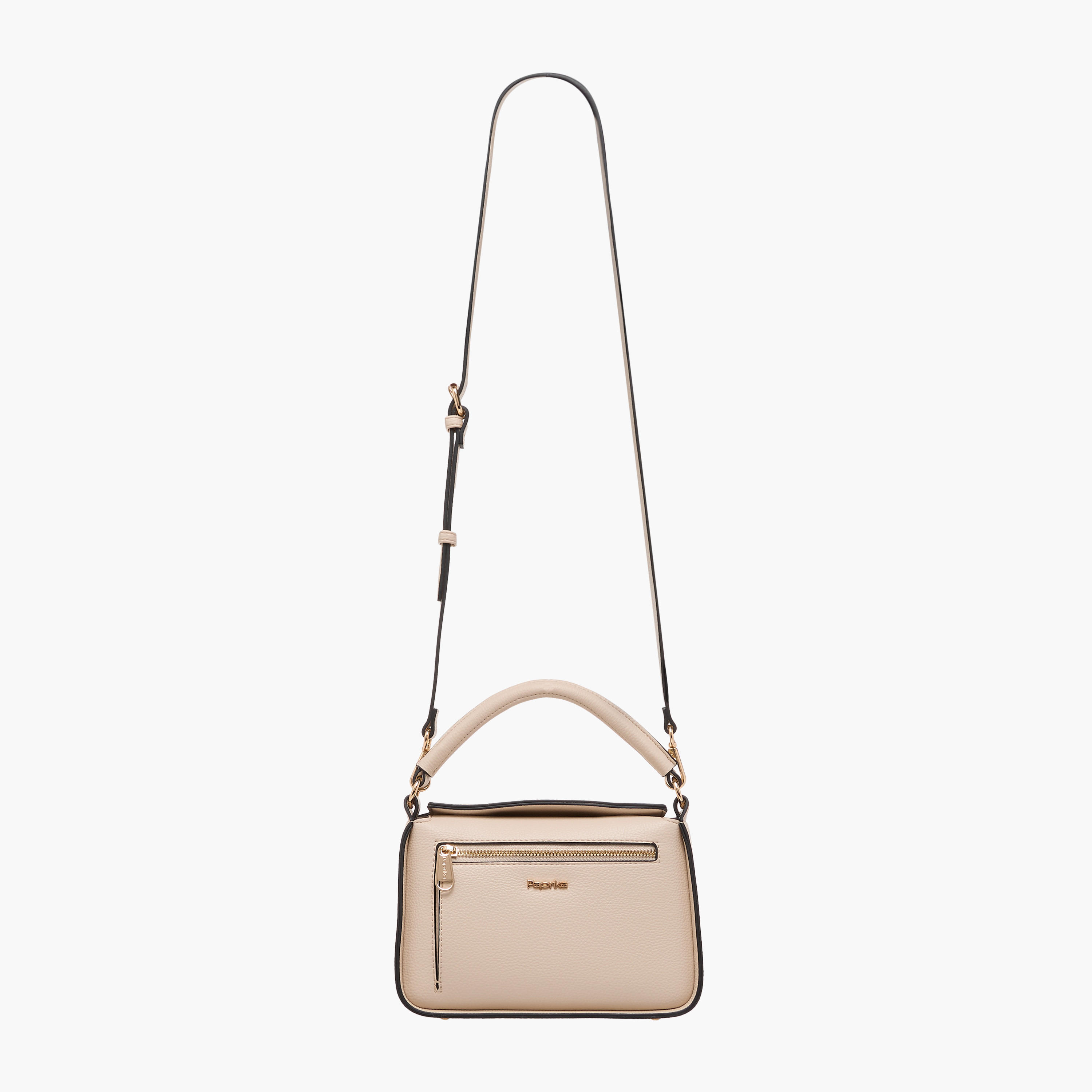 شنطة كروس بودي بارزة الملمس بحزام قابل للتعديل وزر إغلاق من بابريكا-women-bagsandwallets-handbags-image-3
