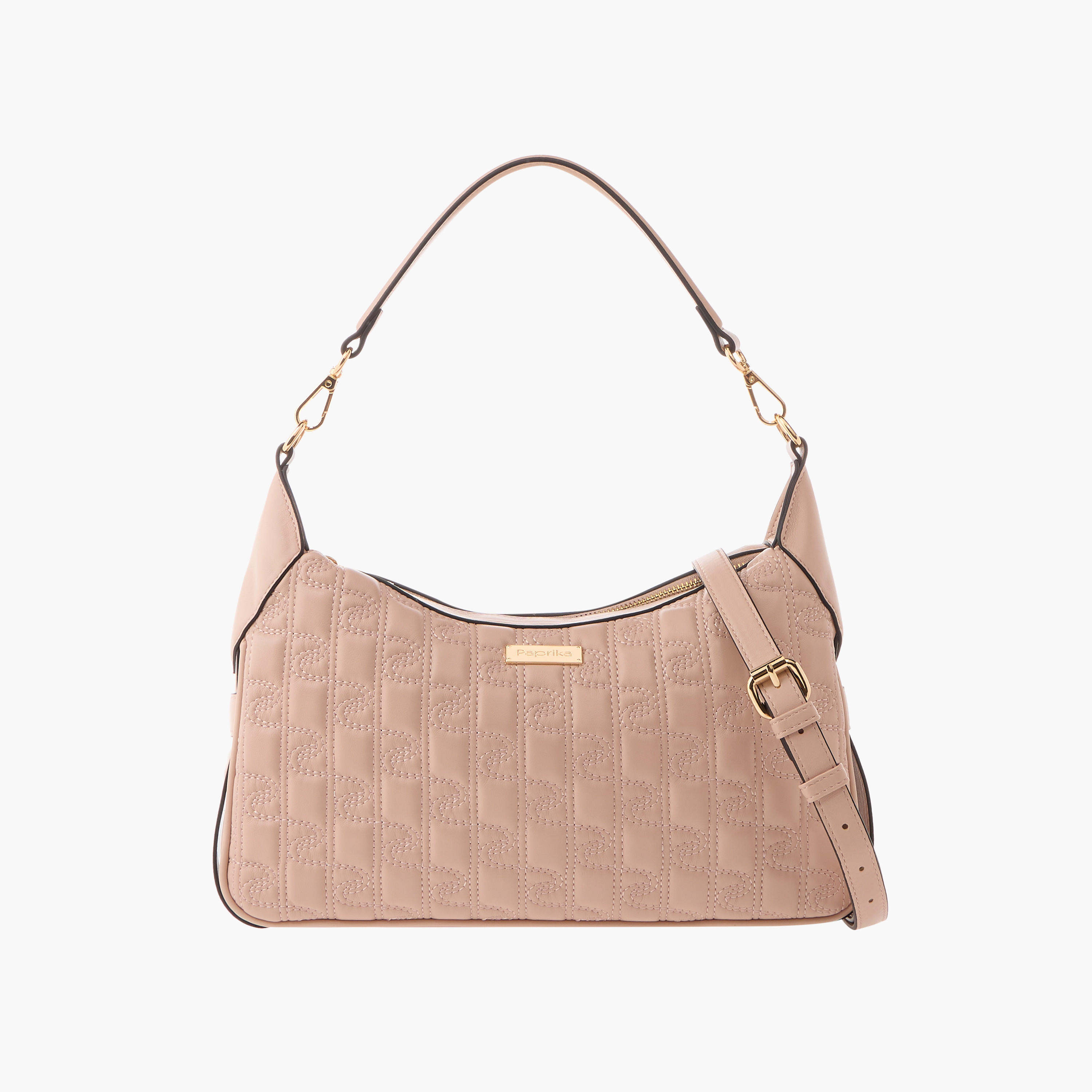 شنطة كتف مبطنة مع سحاب إغلاق من بابريكا-women-bagsandwallets-handbags-image-1