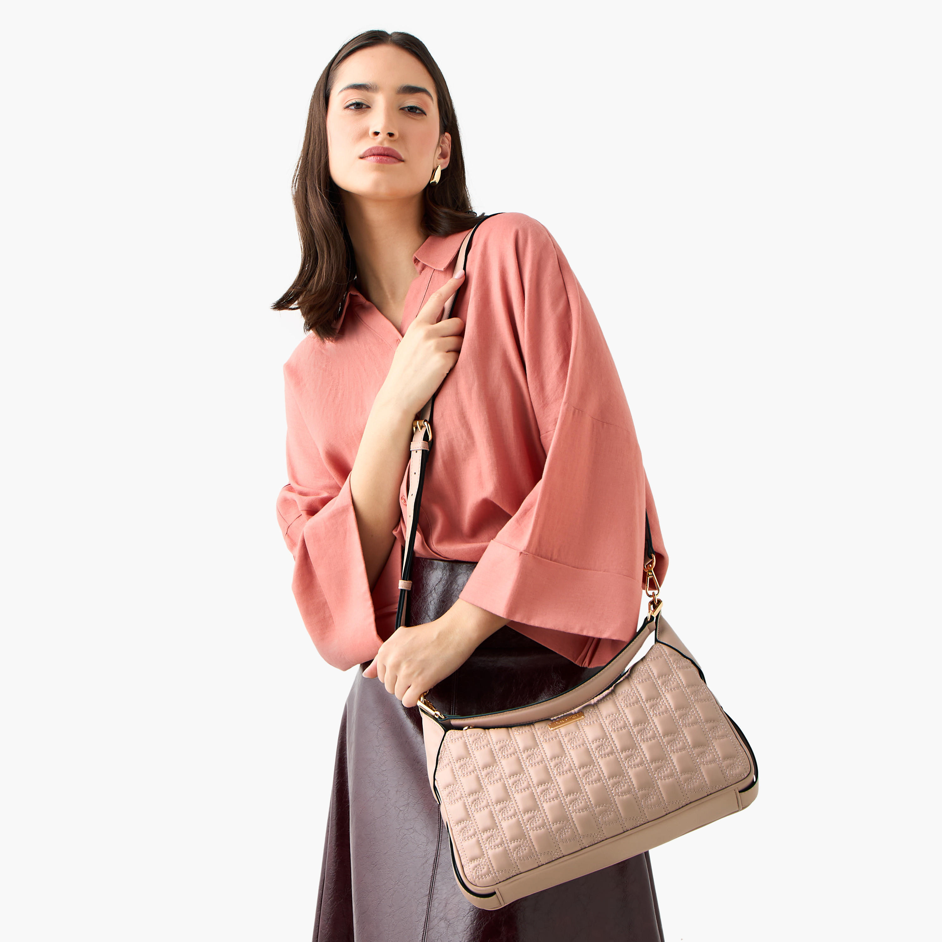 شنطة كتف مبطنة مع سحاب إغلاق من بابريكا-women-bagsandwallets-handbags-image-2