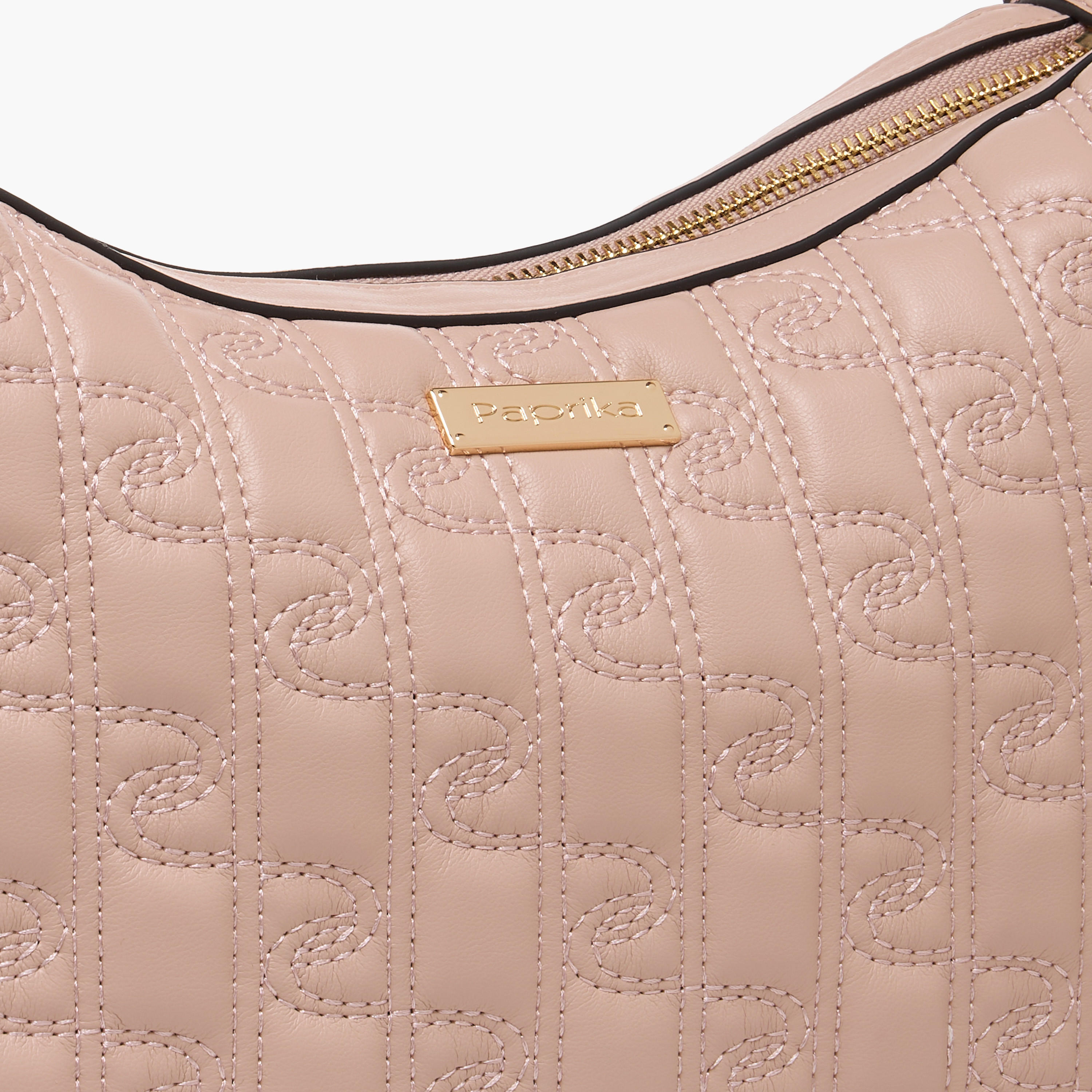 شنطة كتف مبطنة مع سحاب إغلاق من بابريكا-women-bagsandwallets-handbags-image-5