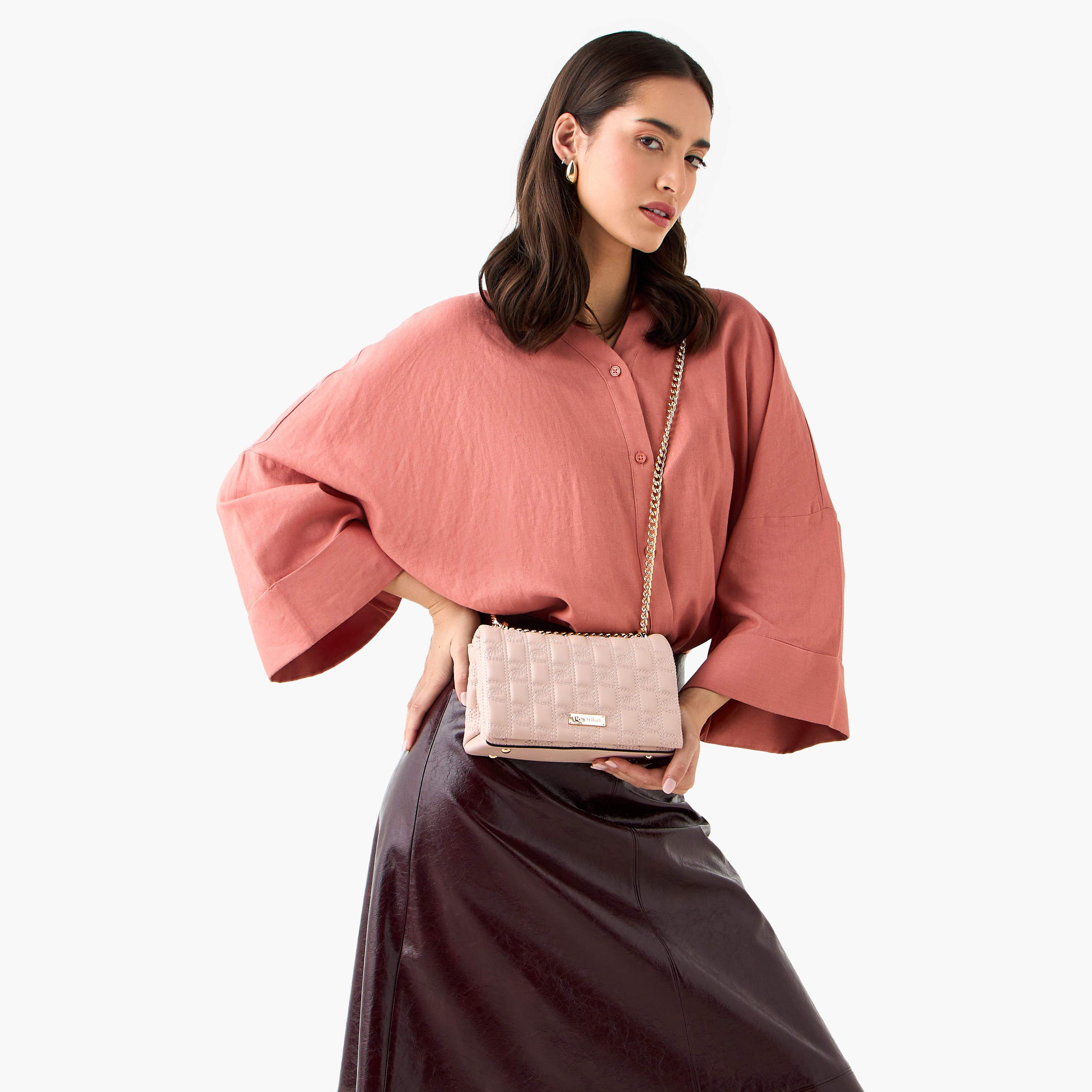 شنطة كروس بودي منقوشة بحزام سلسلة من بابريكا-women-bagsandwallets-handbags-image-2