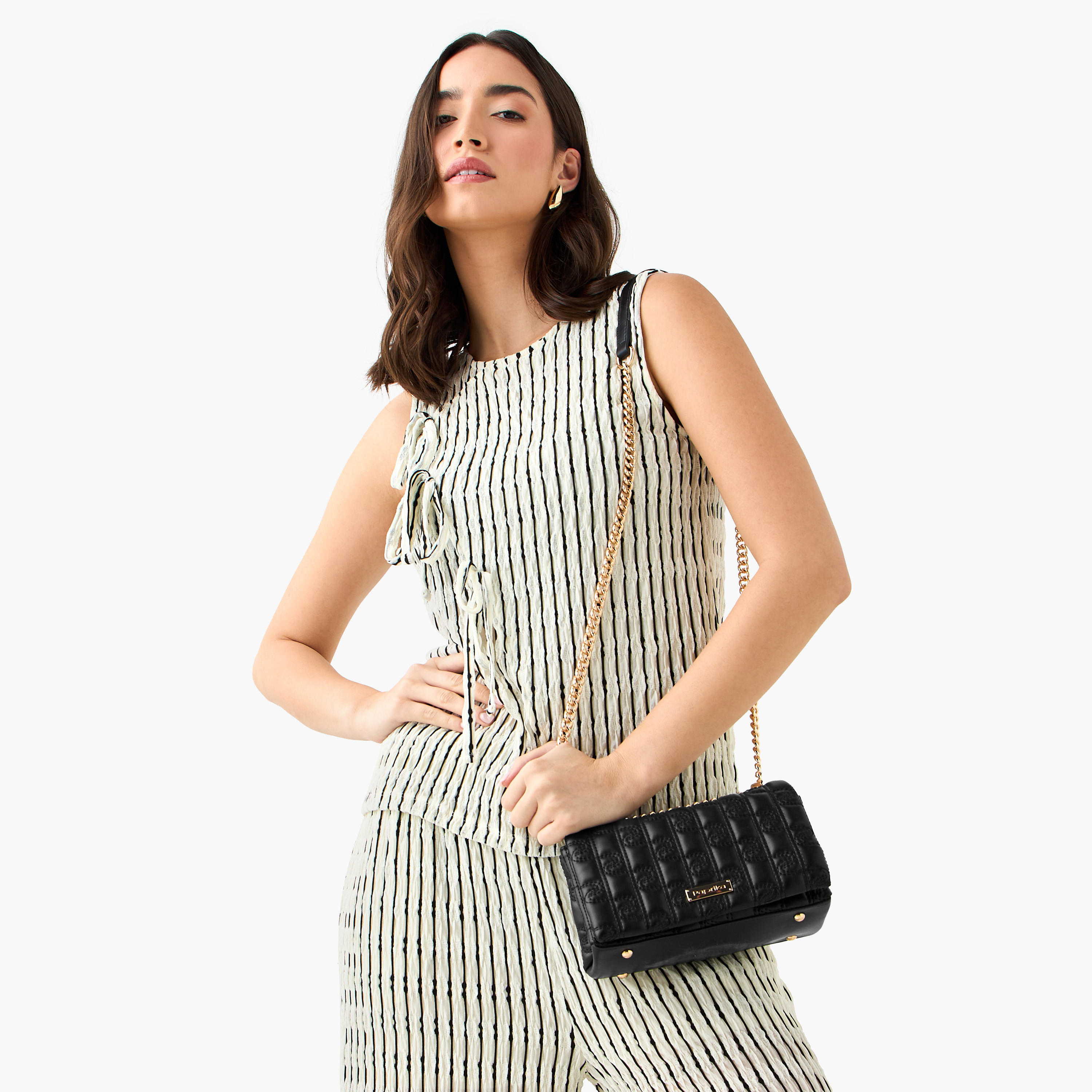 Paprika Embossed Crossbody Bag with Chain Strap-women-bagsandwallets-handbags-image-2