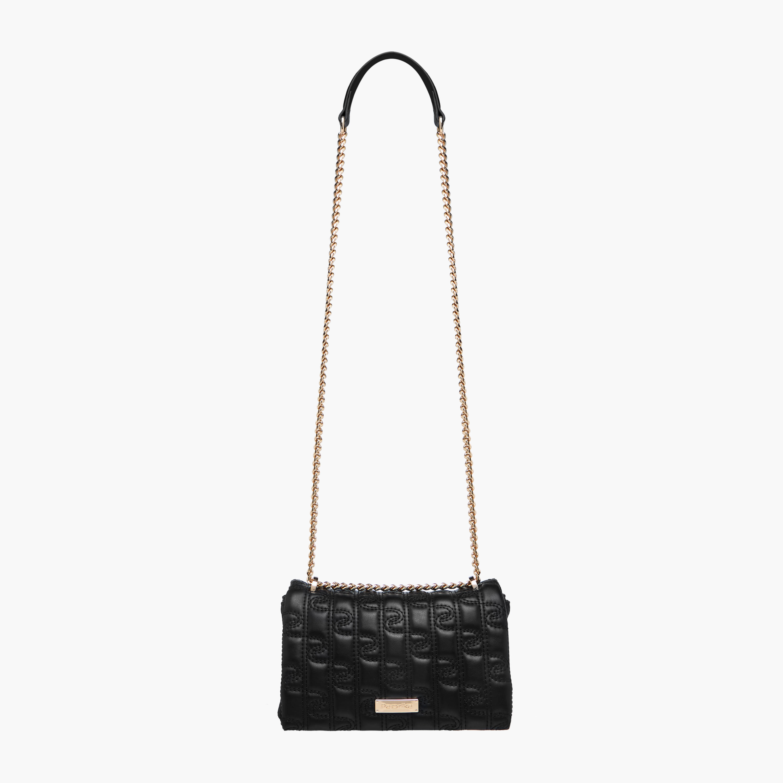 Paprika Embossed Crossbody Bag with Chain Strap-women-bagsandwallets-handbags-image-3