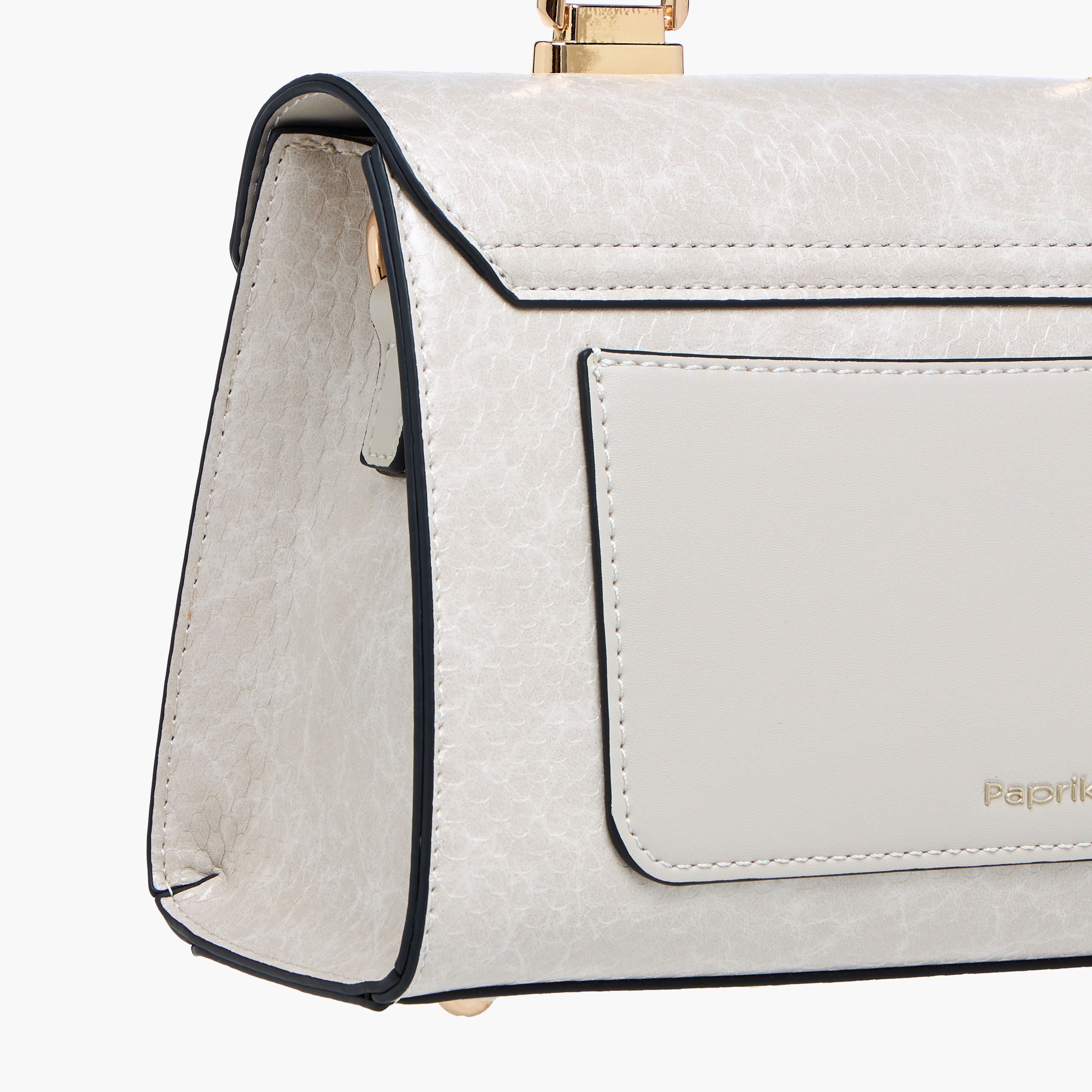Paprika Textured Crossbody Bag with Adjustable Strap and Flap Closure-women-bagsandwallets-handbags-image-6