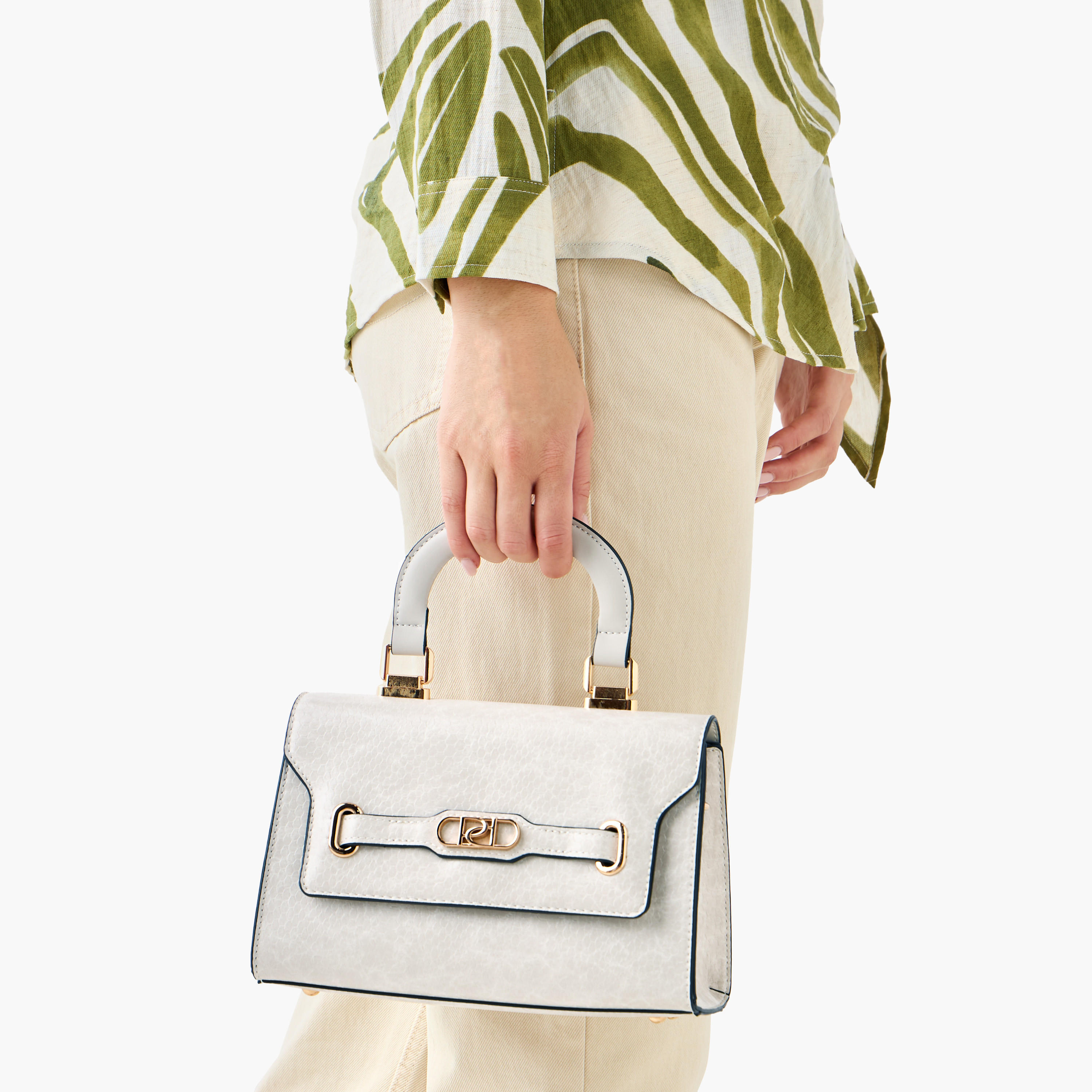 Paprika Textured Crossbody Bag with Adjustable Strap and Flap Closure-women-bagsandwallets-handbags-image-8