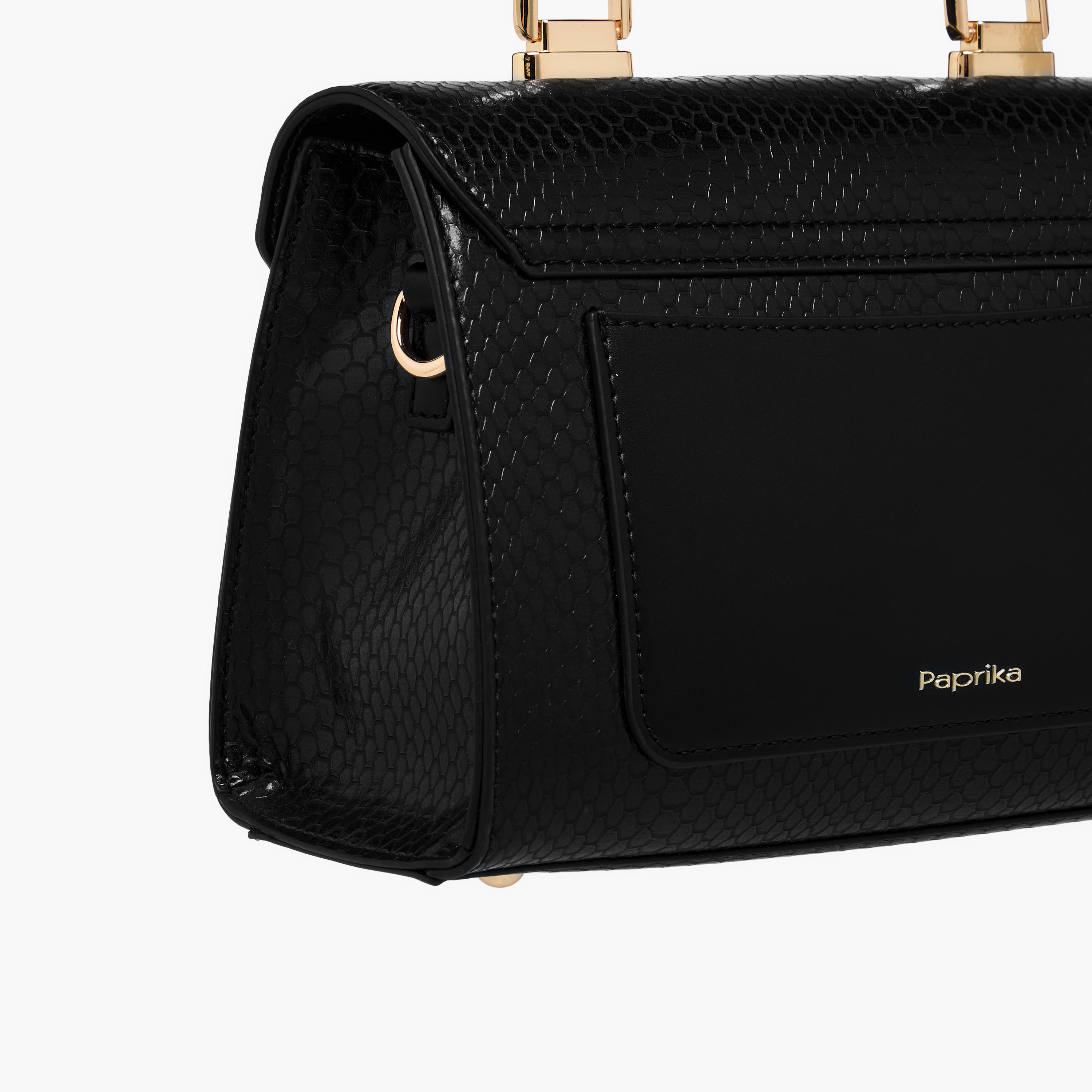 Paprika Textured Crossbody Bag with Adjustable Strap and Flap Closure-women-bagsandwallets-handbags-image-6