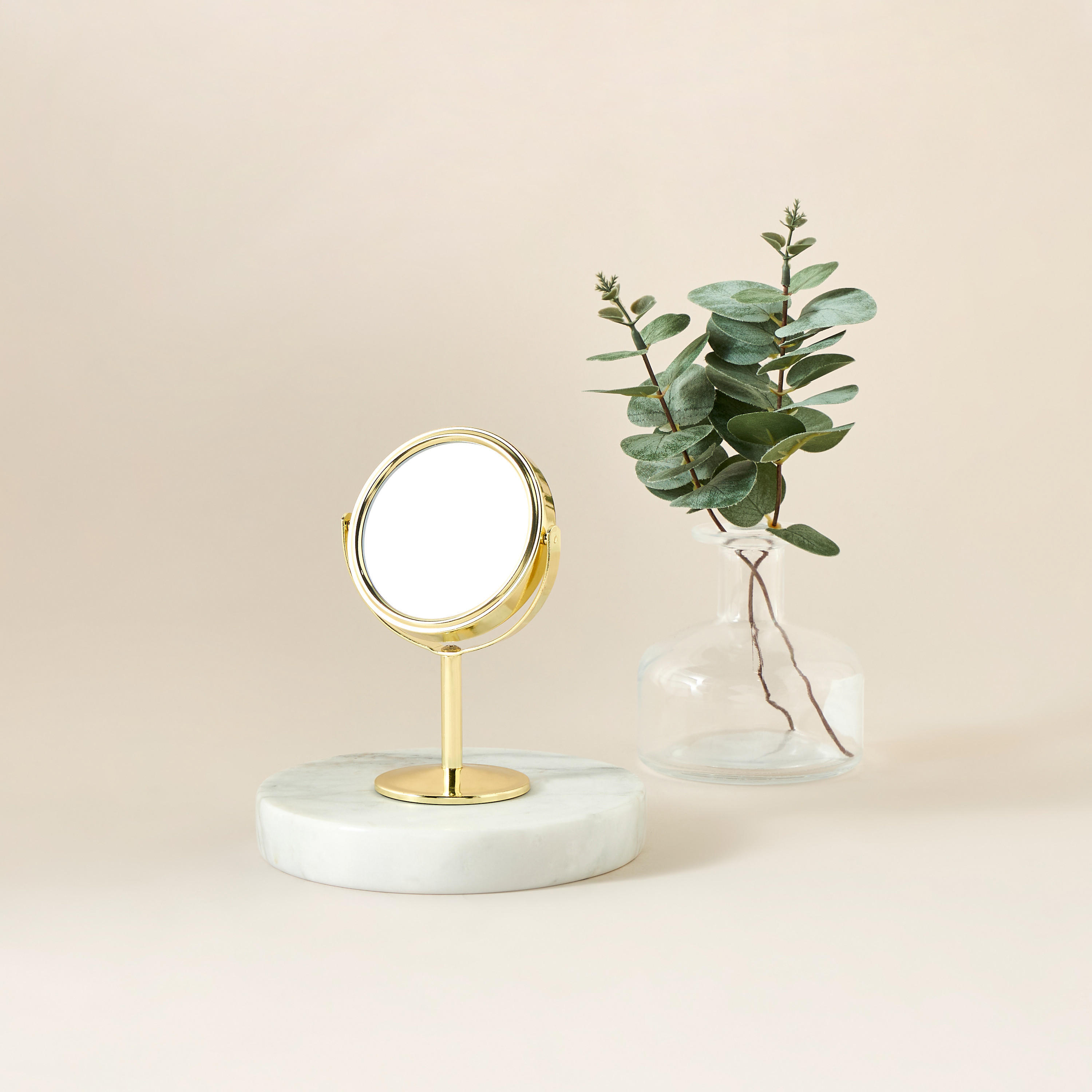 Findz Stainless Steel Table Mirror-beautyandpersonalcare-makeup-brushesandaccessories-makeupmirror-image-2