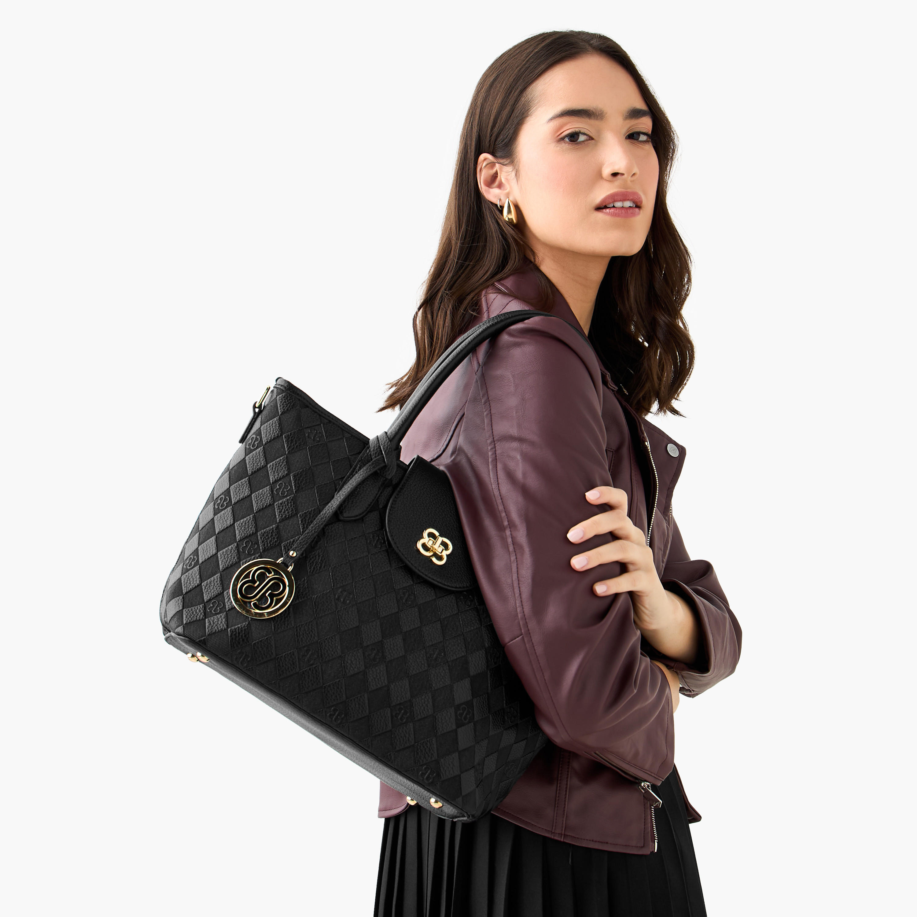 شنطة توتي مبطنة بمقابض مزدوجة من بيسي لندن-women-bagsandwallets-handbags-image-8