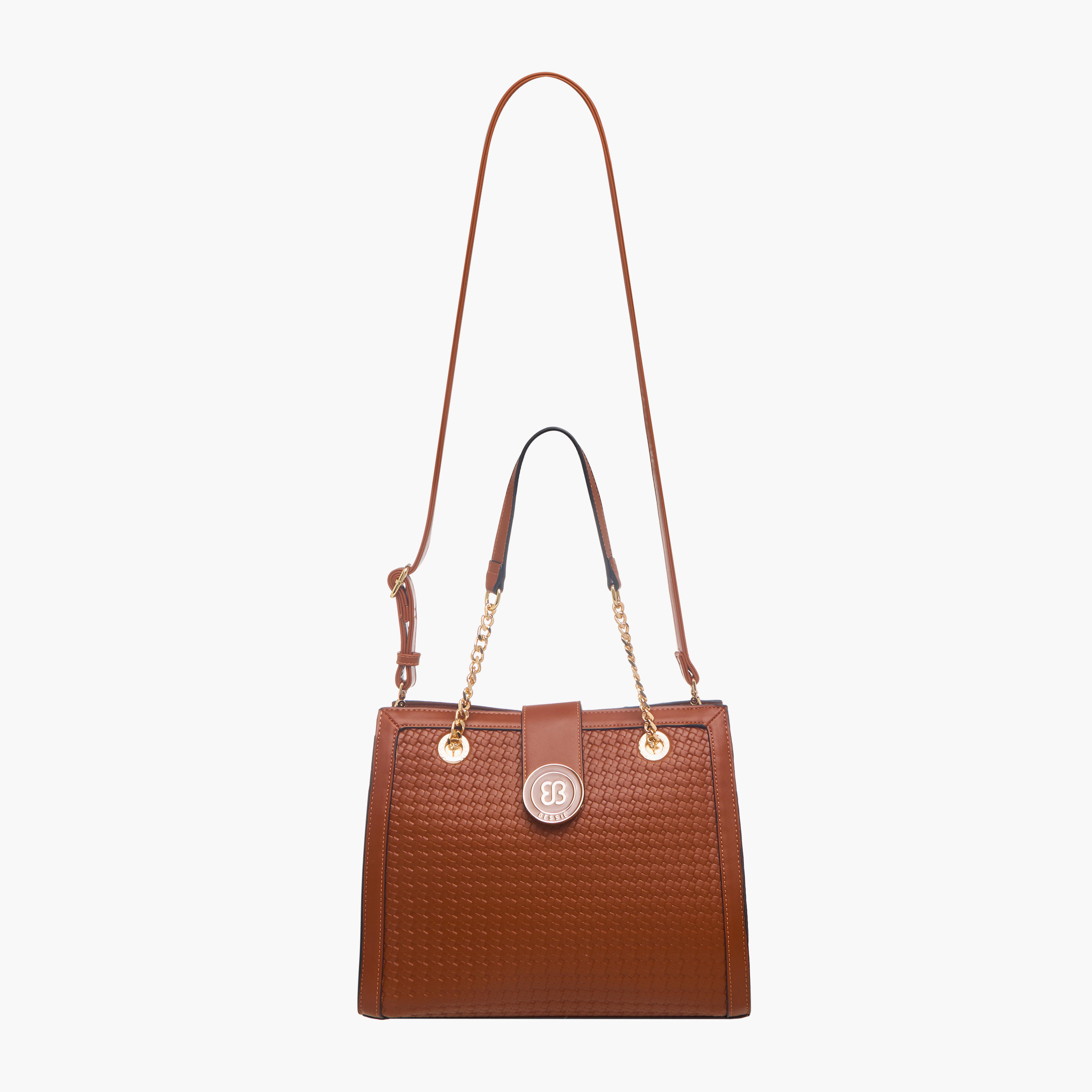 شنطة توت منسوجة بارزة الملمس بمقبض مزدوج من بيسي لندن-women-bagsandwallets-handbags-image-3