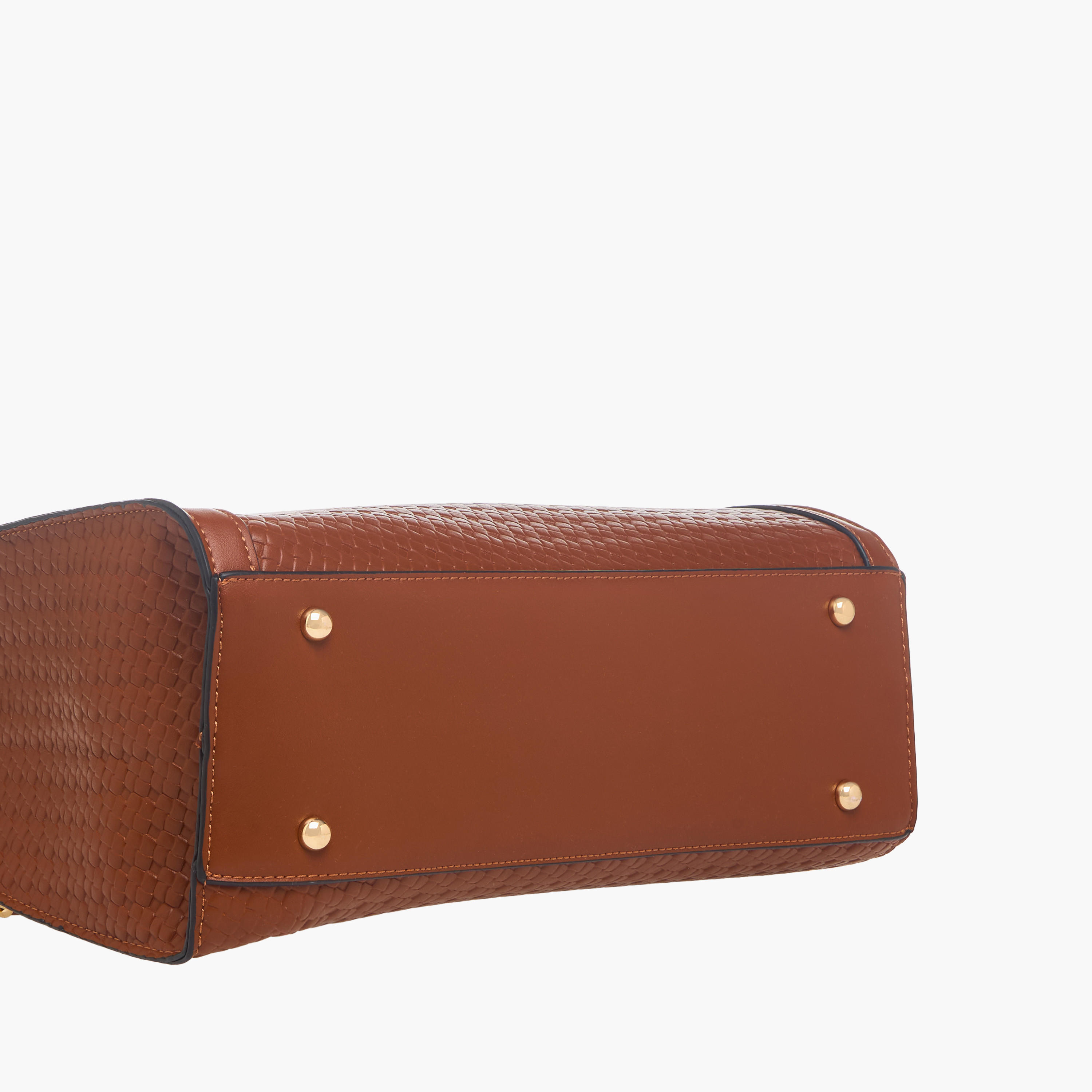 شنطة توت منسوجة بارزة الملمس بمقبض مزدوج من بيسي لندن-women-bagsandwallets-handbags-image-7