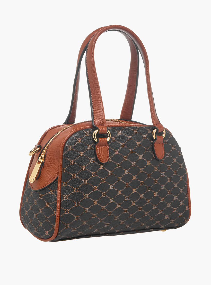 شنطة كروس بودي بمقابض مزدوجة وطبعات مونوجرام من بيسي لندن-women-bagsandwallets-handbags-image-4