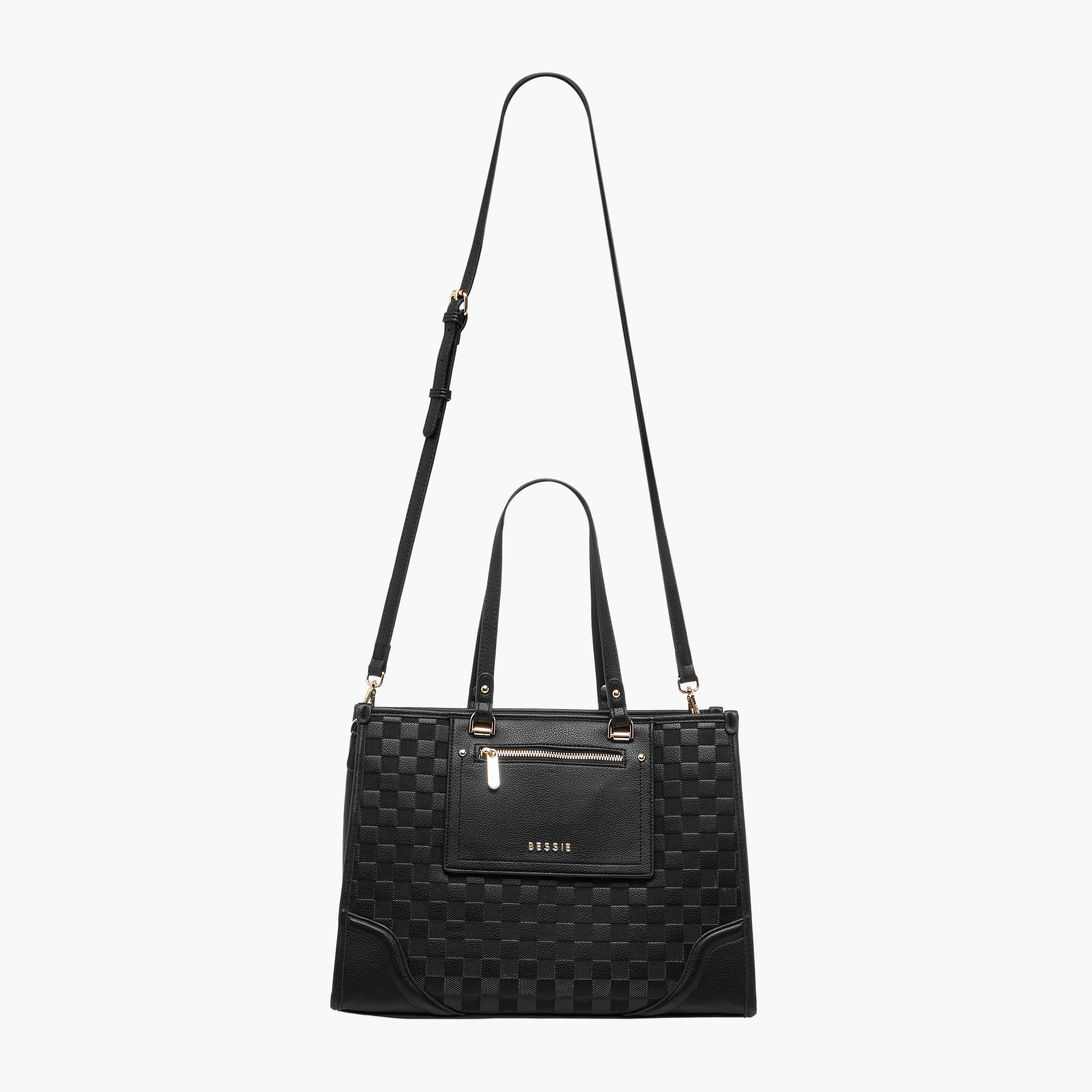 شنطة توتي منقوشة بحزام قابل للفصل من بيسي لندن-women-bagsandwallets-handbags-image-3