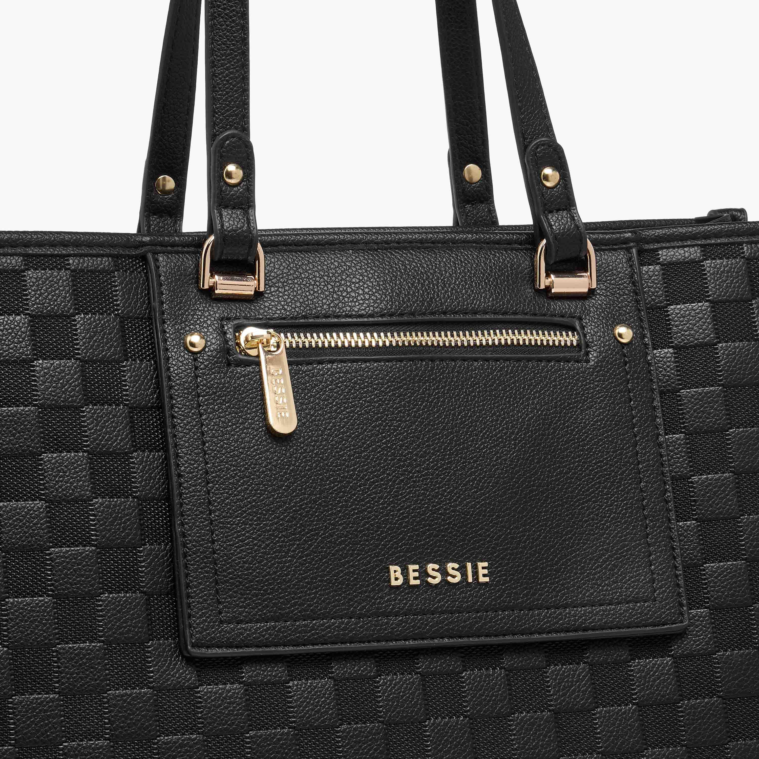 شنطة توتي منقوشة بحزام قابل للفصل من بيسي لندن-women-bagsandwallets-handbags-image-5