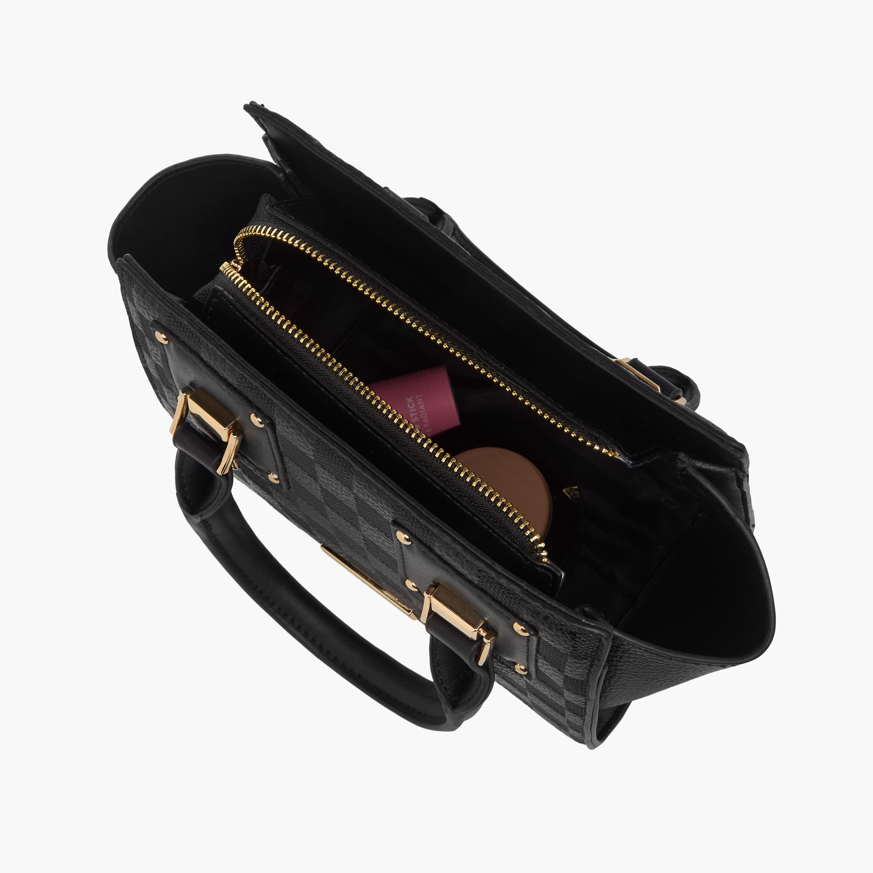 Bessie London Textured Tote Bag with Double Handles-women-bagsandwallets-handbags-image-9