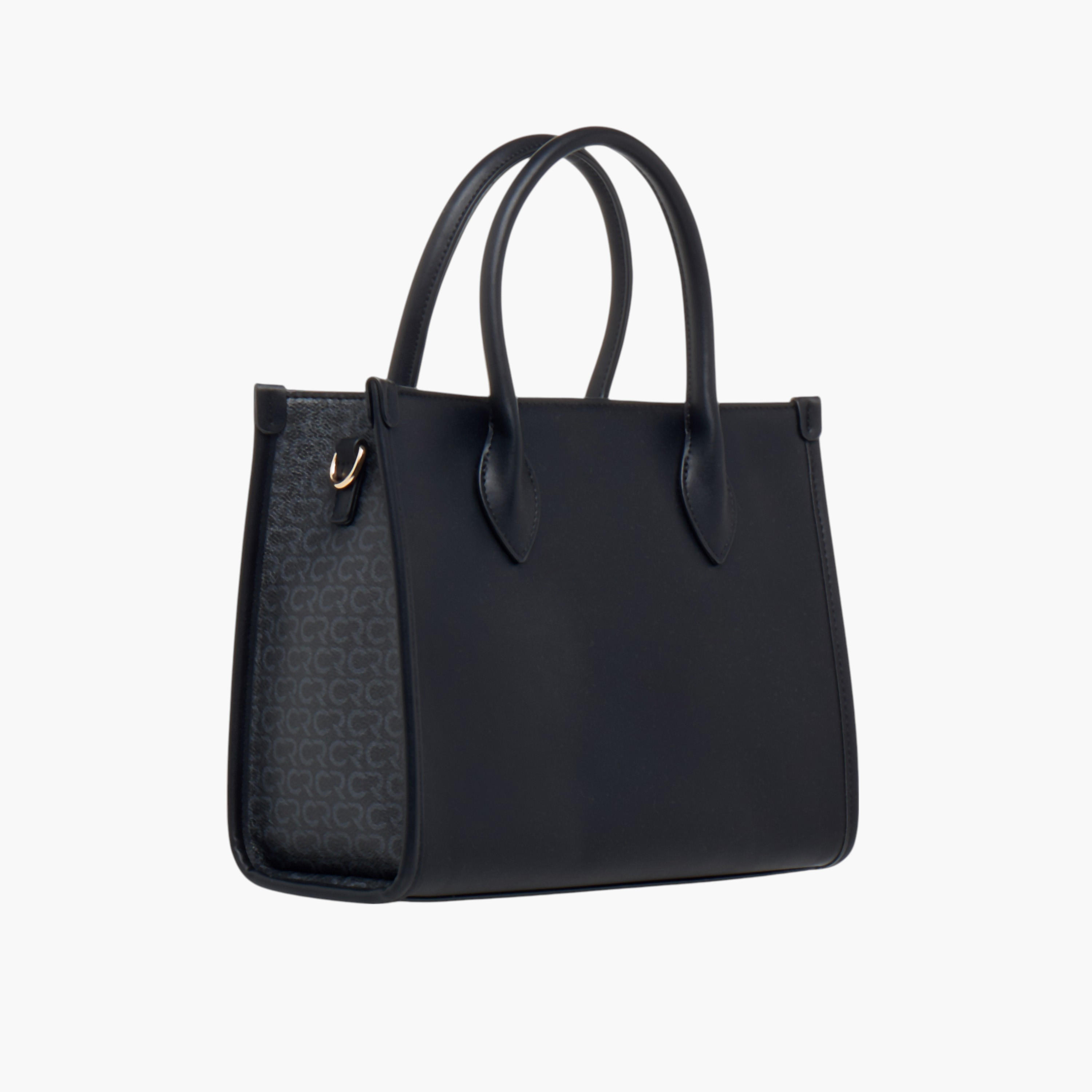 Charlotte Reid Monogram Print Tote Bag with Detachable Strap-women-bagsandwallets-handbags-image-4