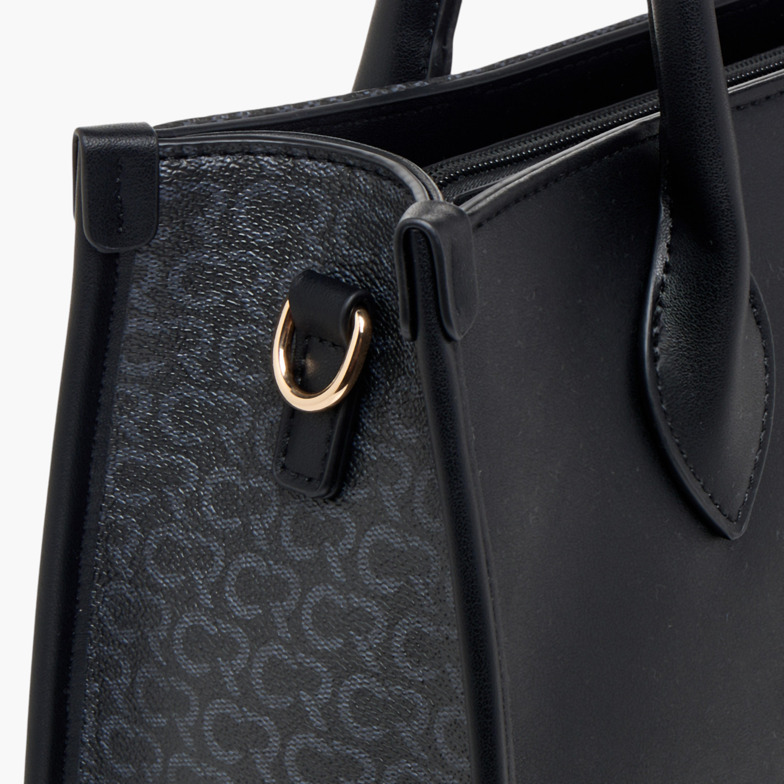 Charlotte Reid Monogram Print Tote Bag with Detachable Strap-women-bagsandwallets-handbags-image-6