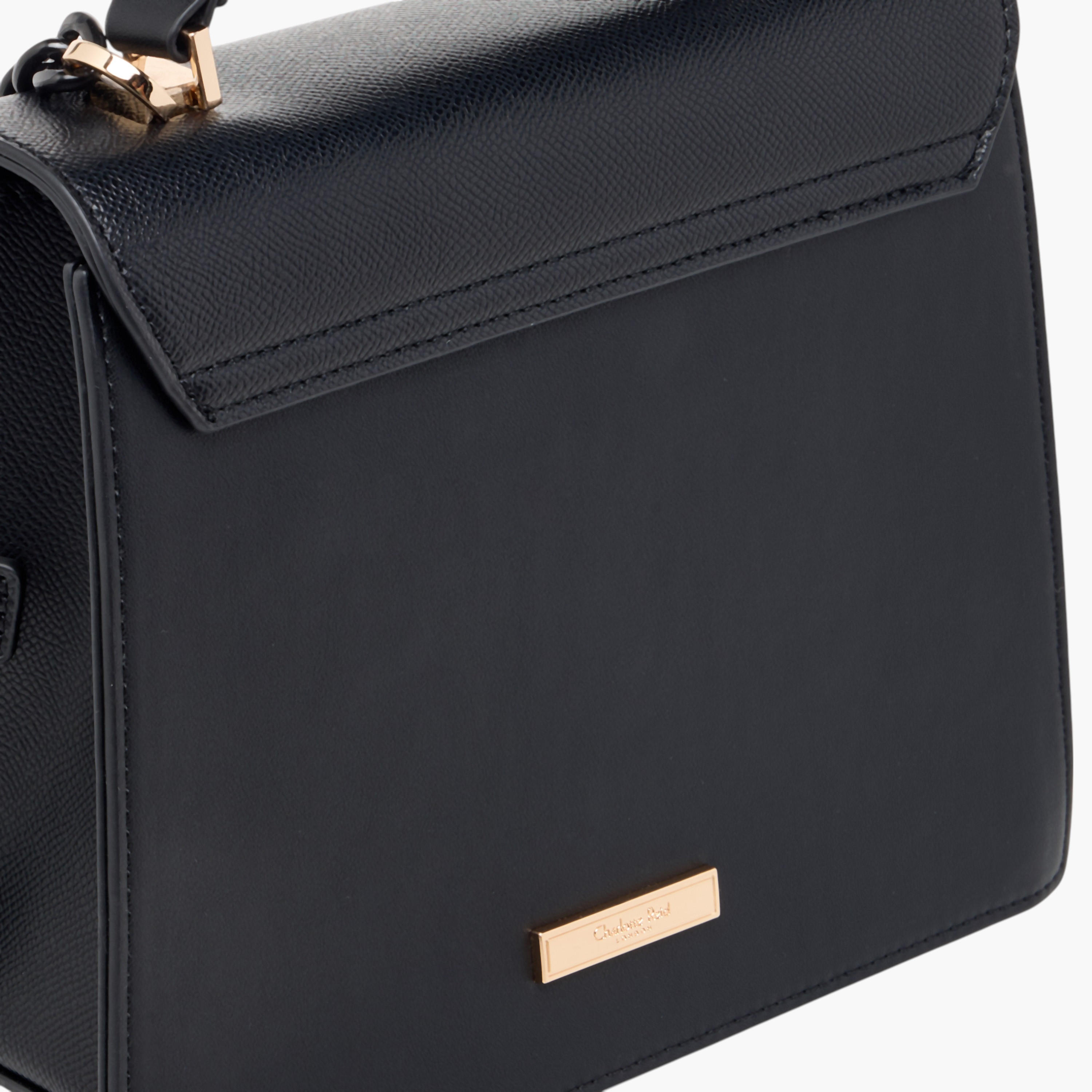 Charlotte Reid Solid Crossbody Bag with Detachable Strap and Twist Lock Closure-women-bagsandwallets-handbags-image-6
