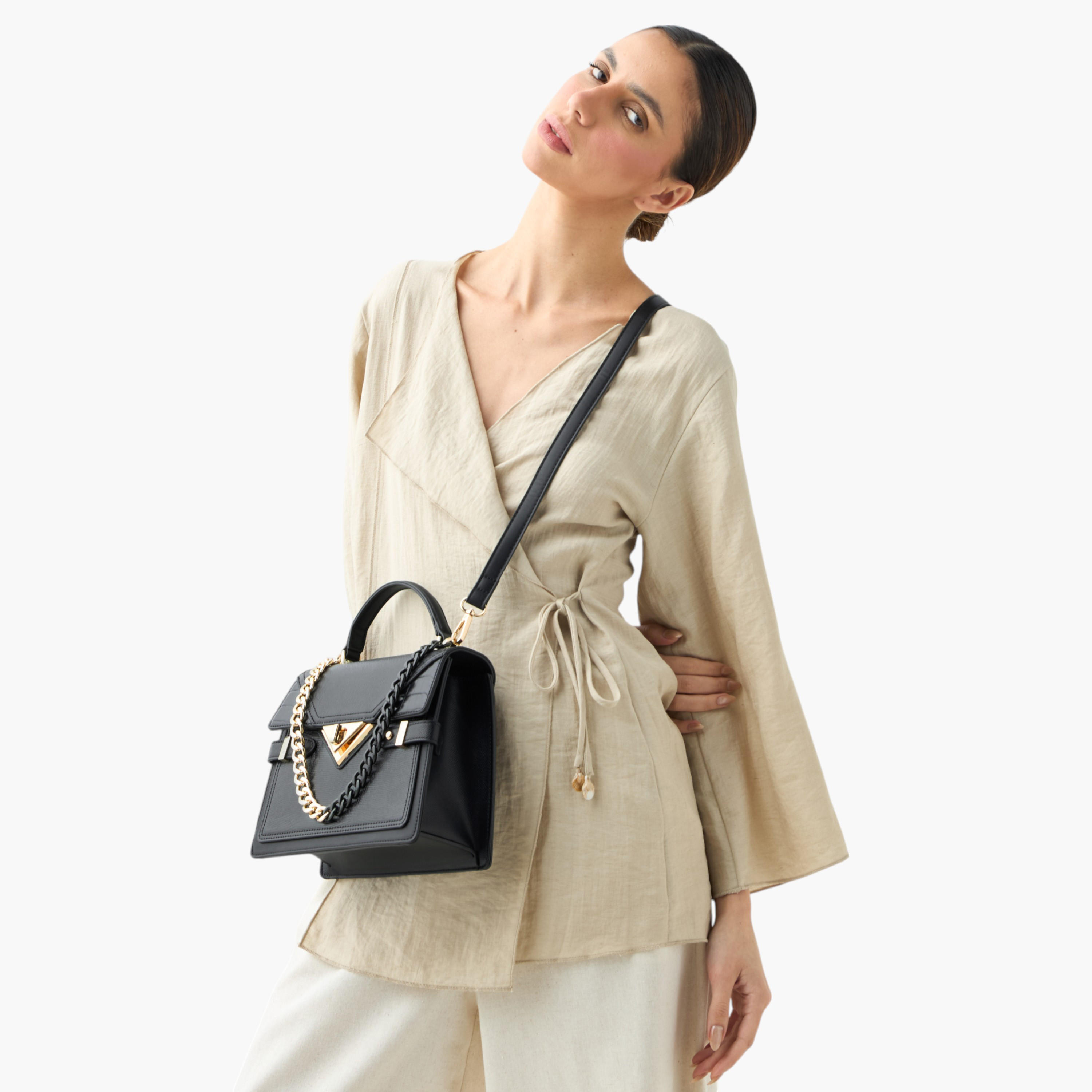 Charlotte Reid Solid Crossbody Bag with Detachable Strap and Twist Lock Closure-women-bagsandwallets-handbags-image-8