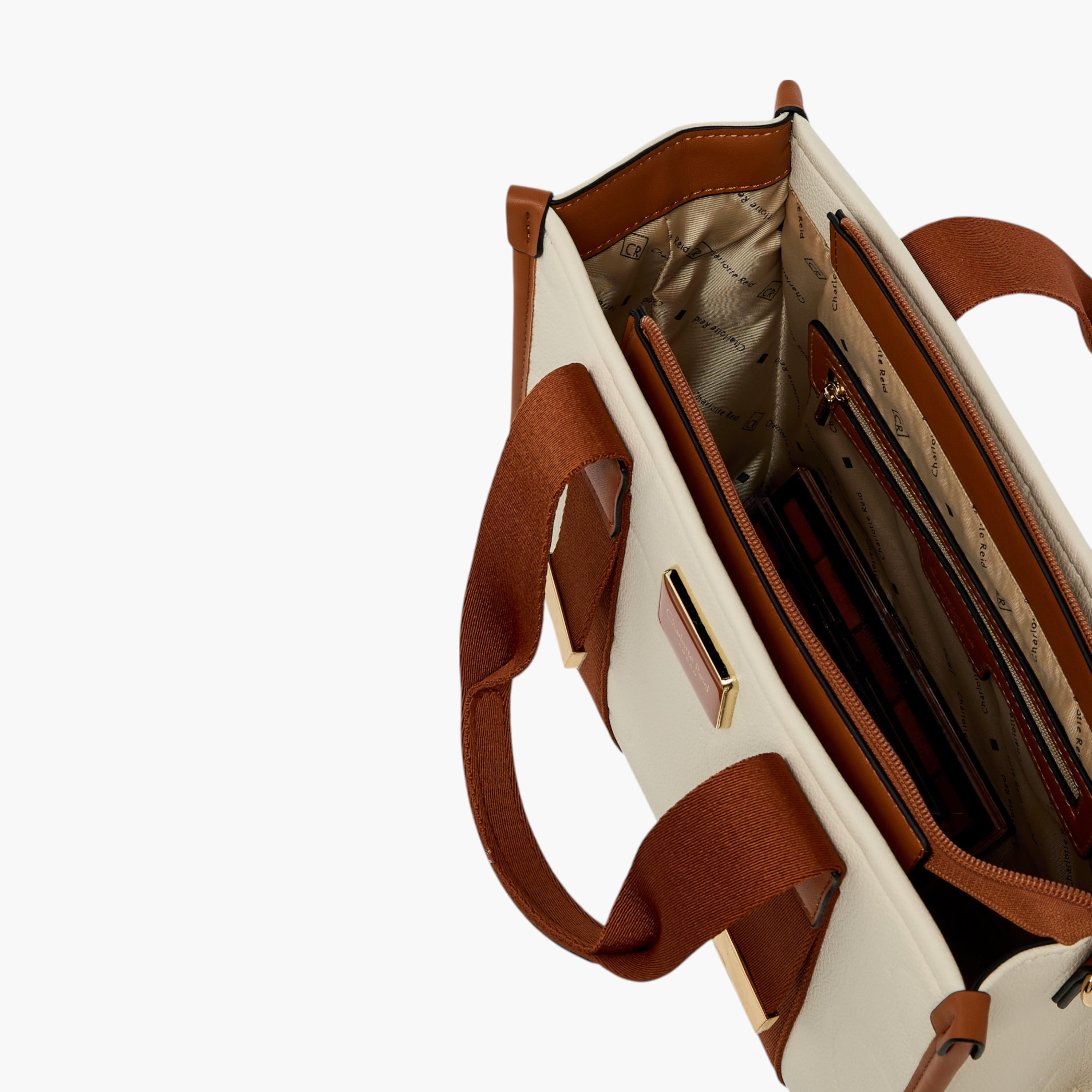 Charlotte Reid Embossed Tote Bag with Detachable Strap and Zip Closure-women-bagsandwallets-handbags-image-10