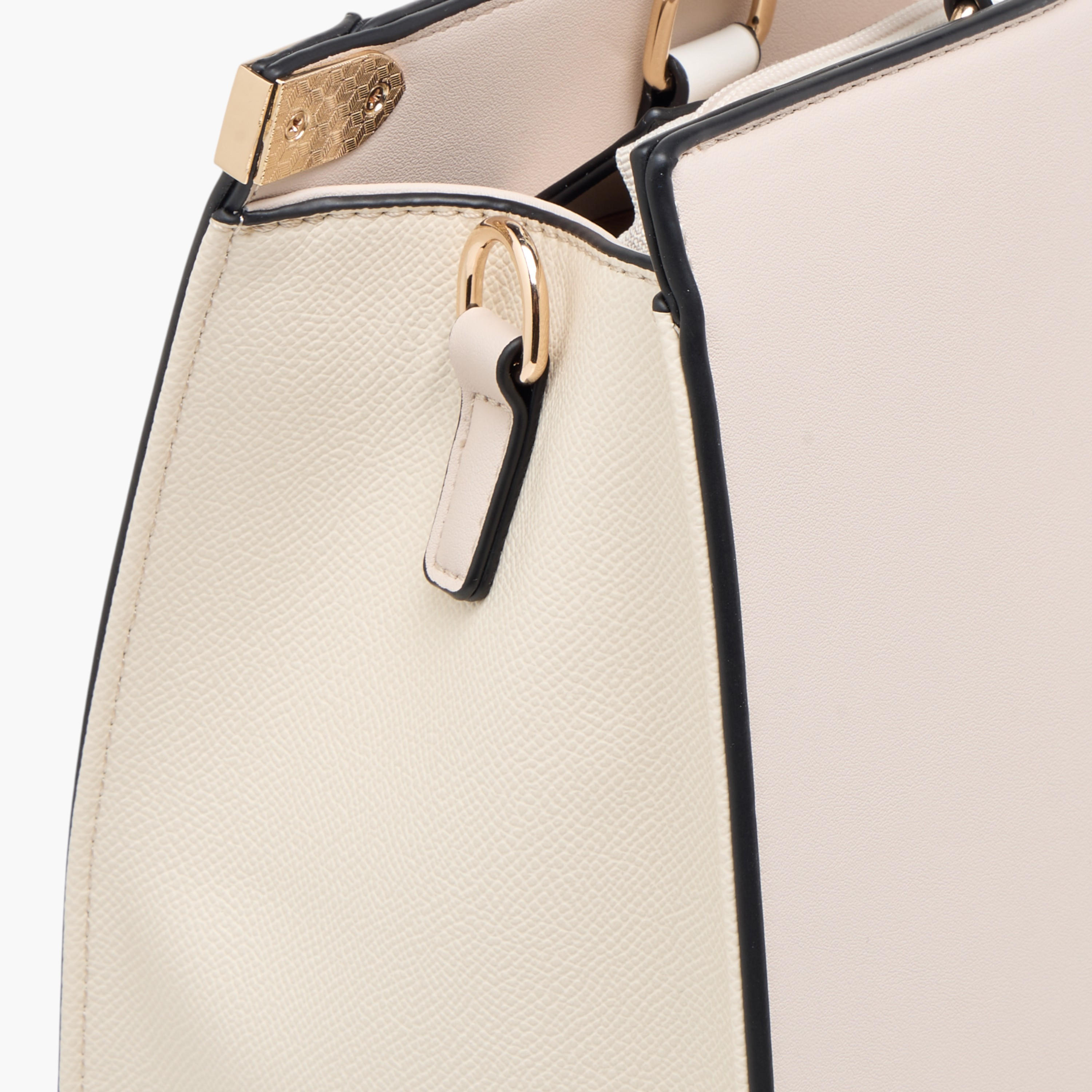 Charlotte Reid Monogram Print Tote Bag with Detachable Strap and Zip Closure-women-bagsandwallets-handbags-image-6
