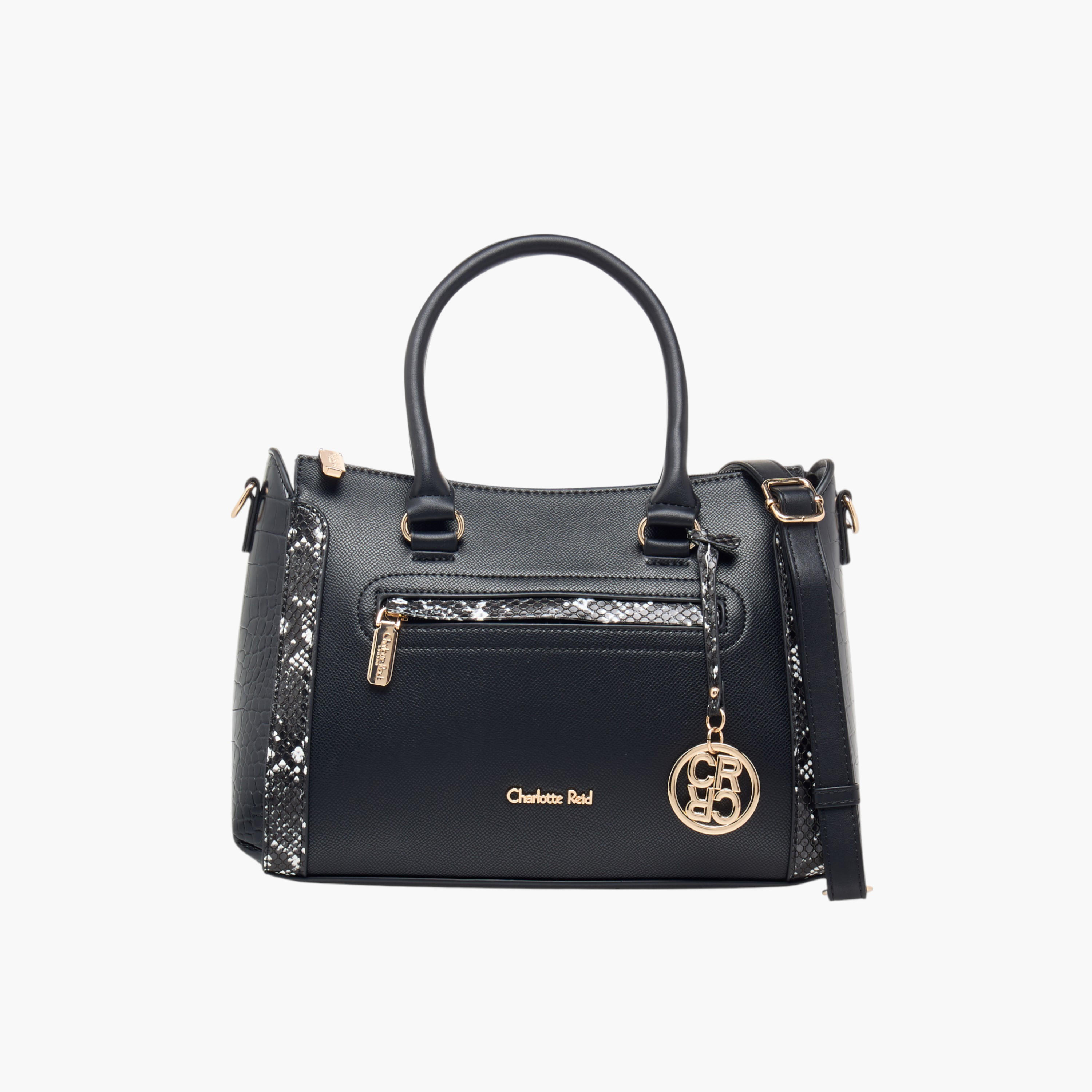 شنطة توتي بحزام قابل للفصل وسحاب إغلاق وطبعات من شارلوت ريد-women-bagsandwallets-handbags-image-1